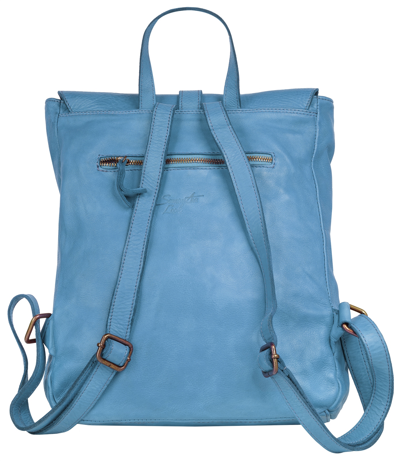 Samantha Look Cityrucksack, echt Leder, Made in Italy