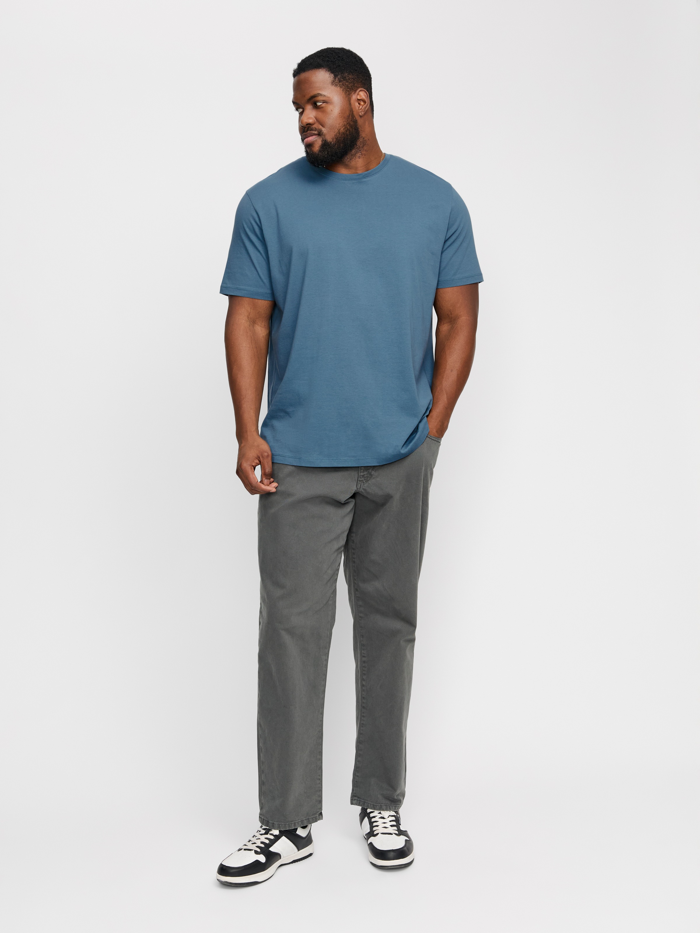 Jack & Jones PlusSize Rundhalsshirt »JJEORGANIC BASIC TEE SS O-NECK NOOS PLS«, mit Rundhalsausschnitt