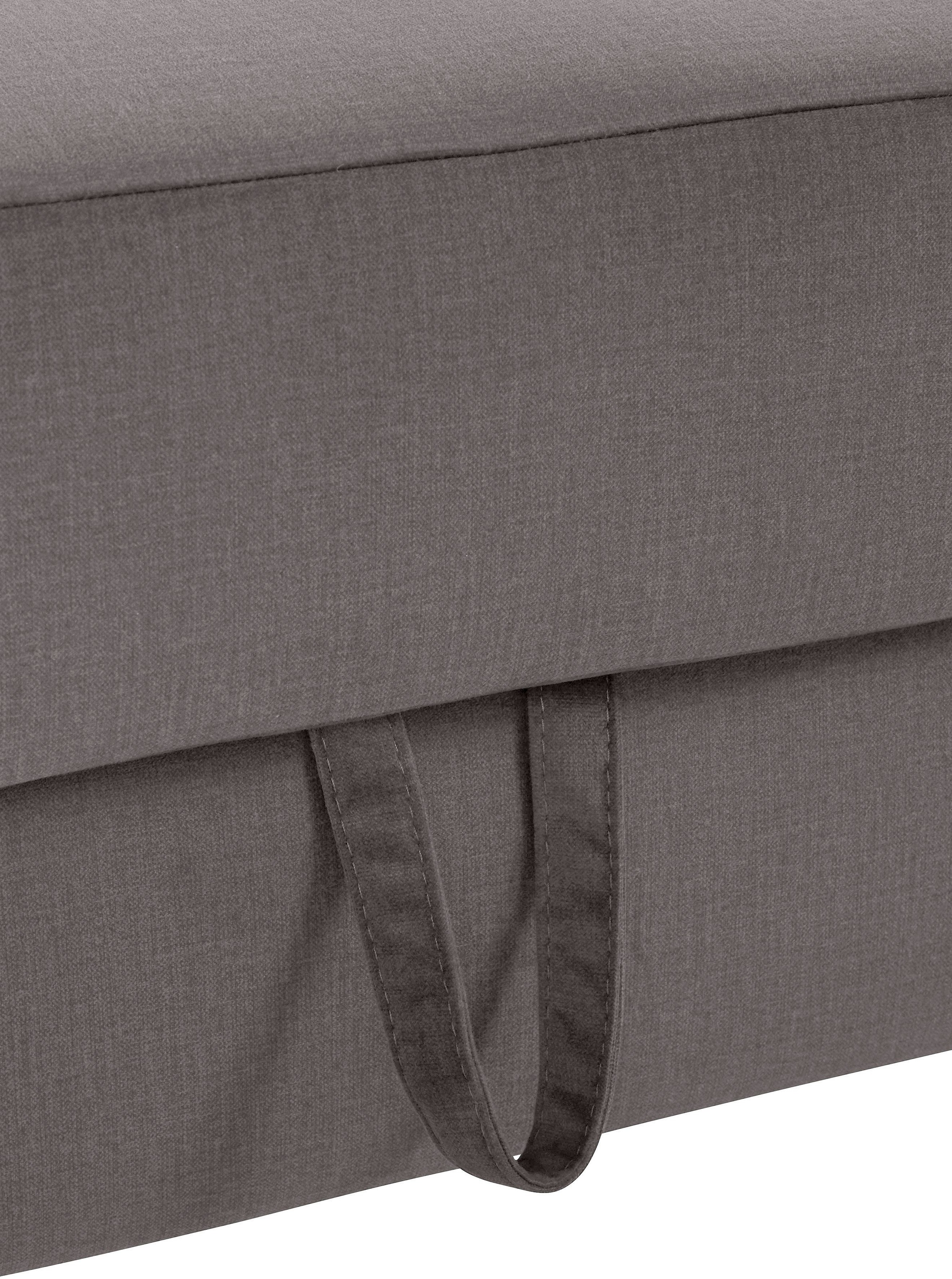 COTTA Polstergarnitur »Morven L-Form«, (Set), Set bestehend aus: Ecksofa mit Kopfteilverstellung & Hocker