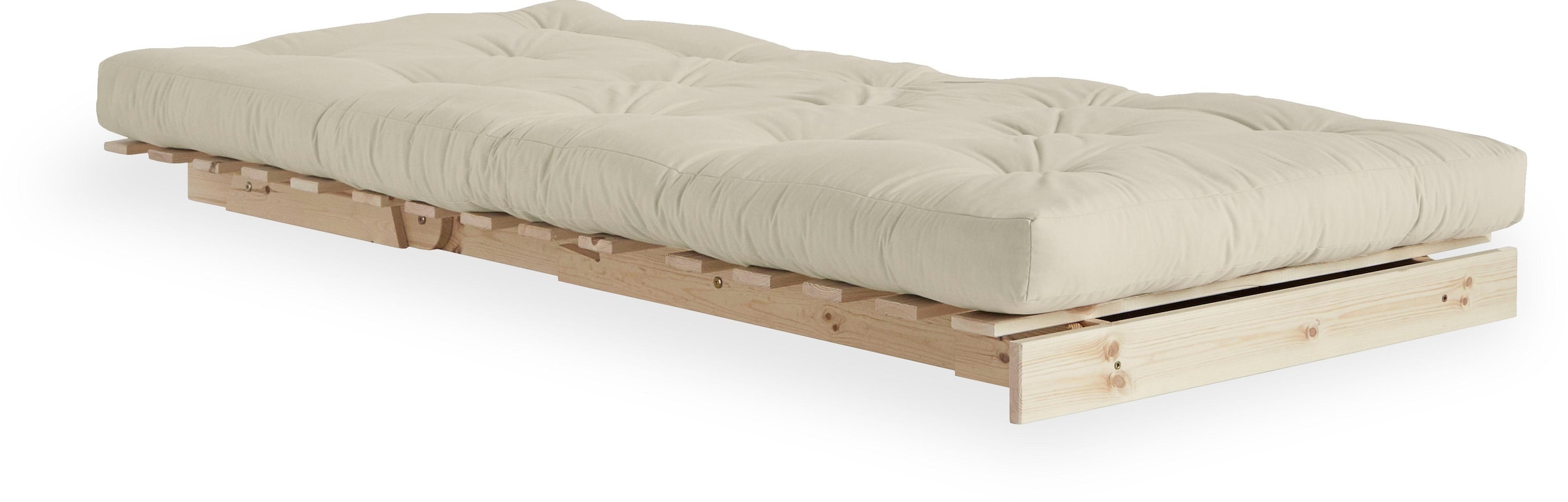 Karup Design Schlafsofa »Roots 90 Schlafsofa, Gästebett, Sofa mit Futonmatratze«, Inkl. Futonmatratze, Liegefläche 90x200 cm, FSC® zertifizierte Kiefer