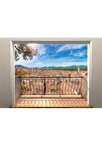 Komar Fototapete »Fototapete«, bedruckt, Vlies Fototapete - Balcony - Grösse 368 x 248 cm kaufen