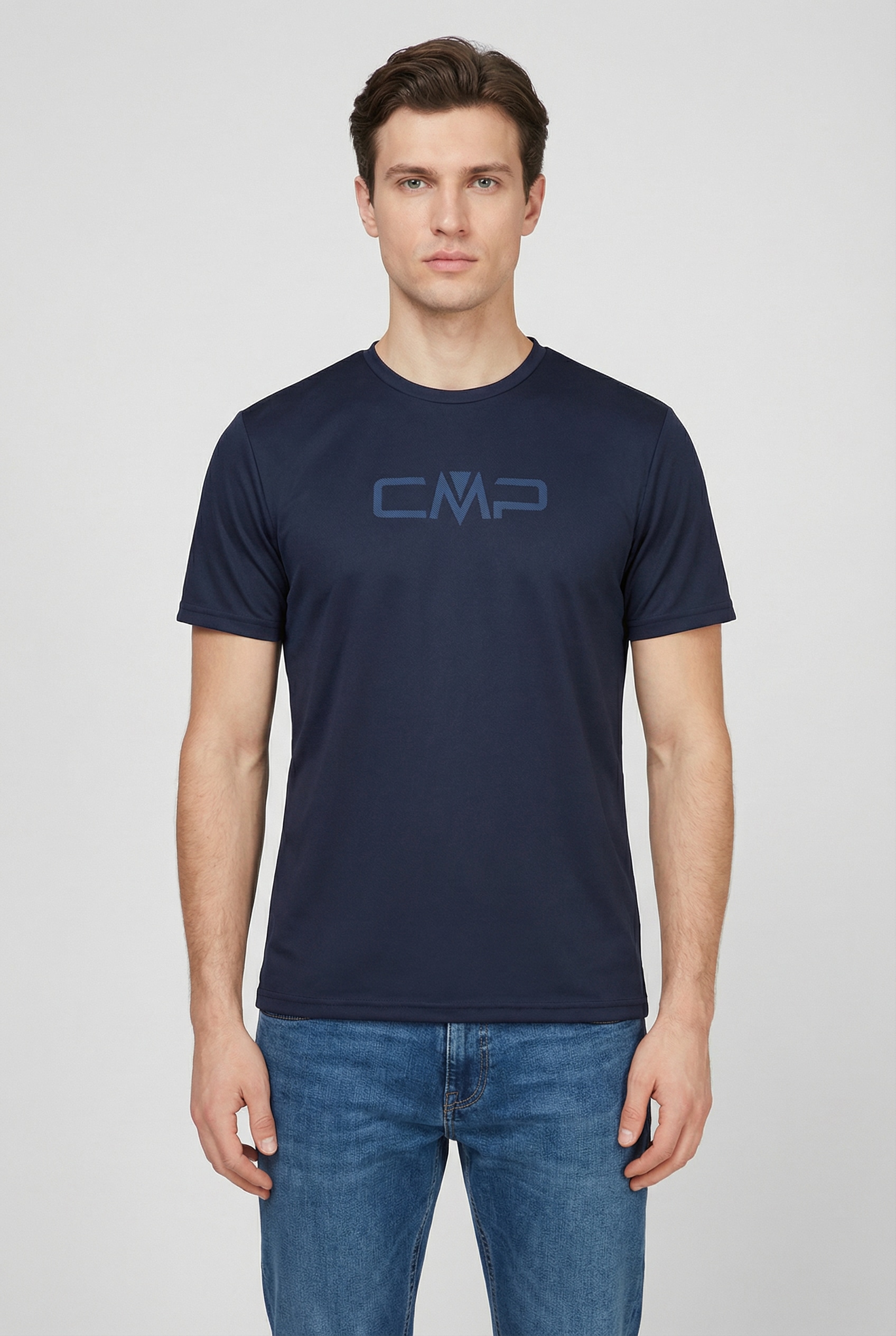 Cmp B.blau, Dusty Funktionsshirt "Man Co T-Shirt" Atmungsaktiv, Mit Rundhalsausschnitt, Schnell Trocknend