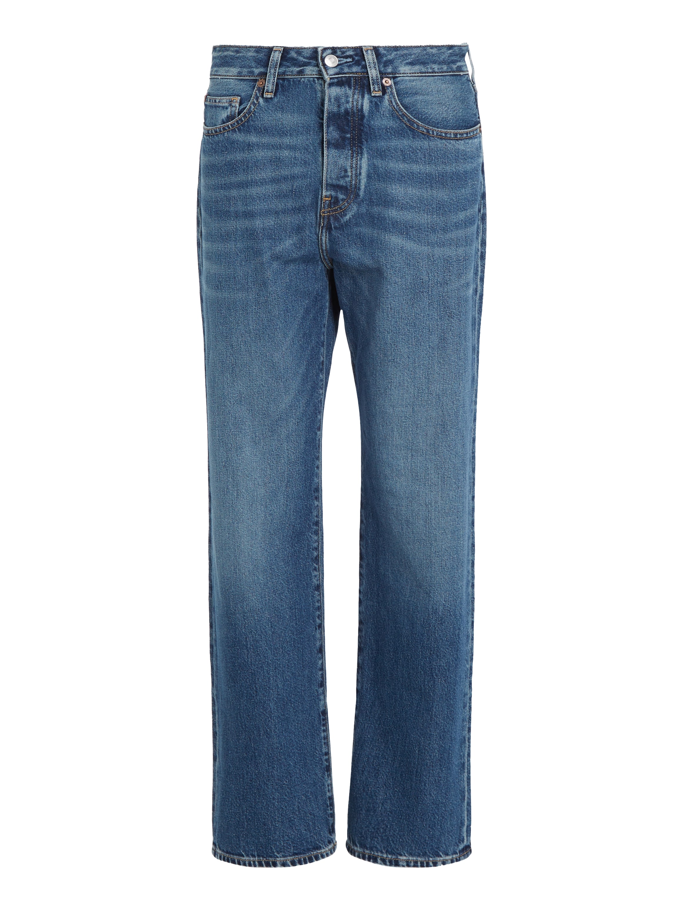 Tommy Hilfiger Straight-Jeans »LOOSE STRAIGHT RW KLO«, mit Lederlogopatch  online shoppen bei Jelmoli-Versand Schweiz