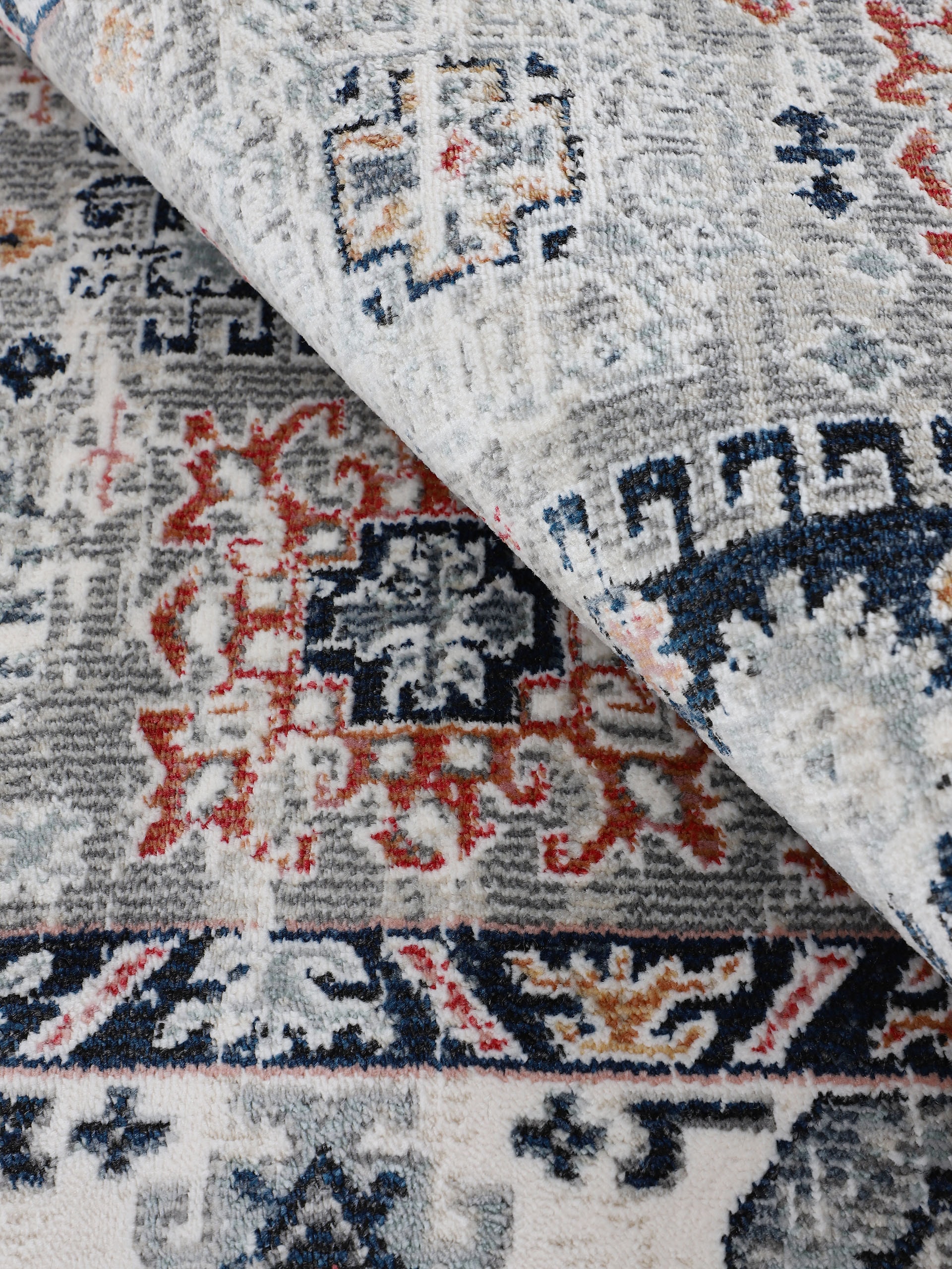 carpetfine Teppich »Vintage Kazach«, rechteckig, 6 mm Höhe, Orient Vintage Look, Wohnzimmer