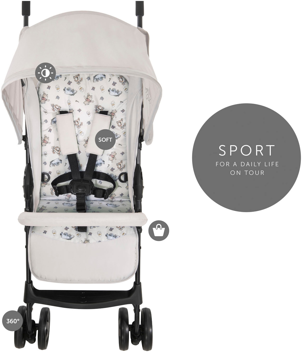 Hauck Kinder-Buggy »Sport, Pooh Exploring«, 15 kg