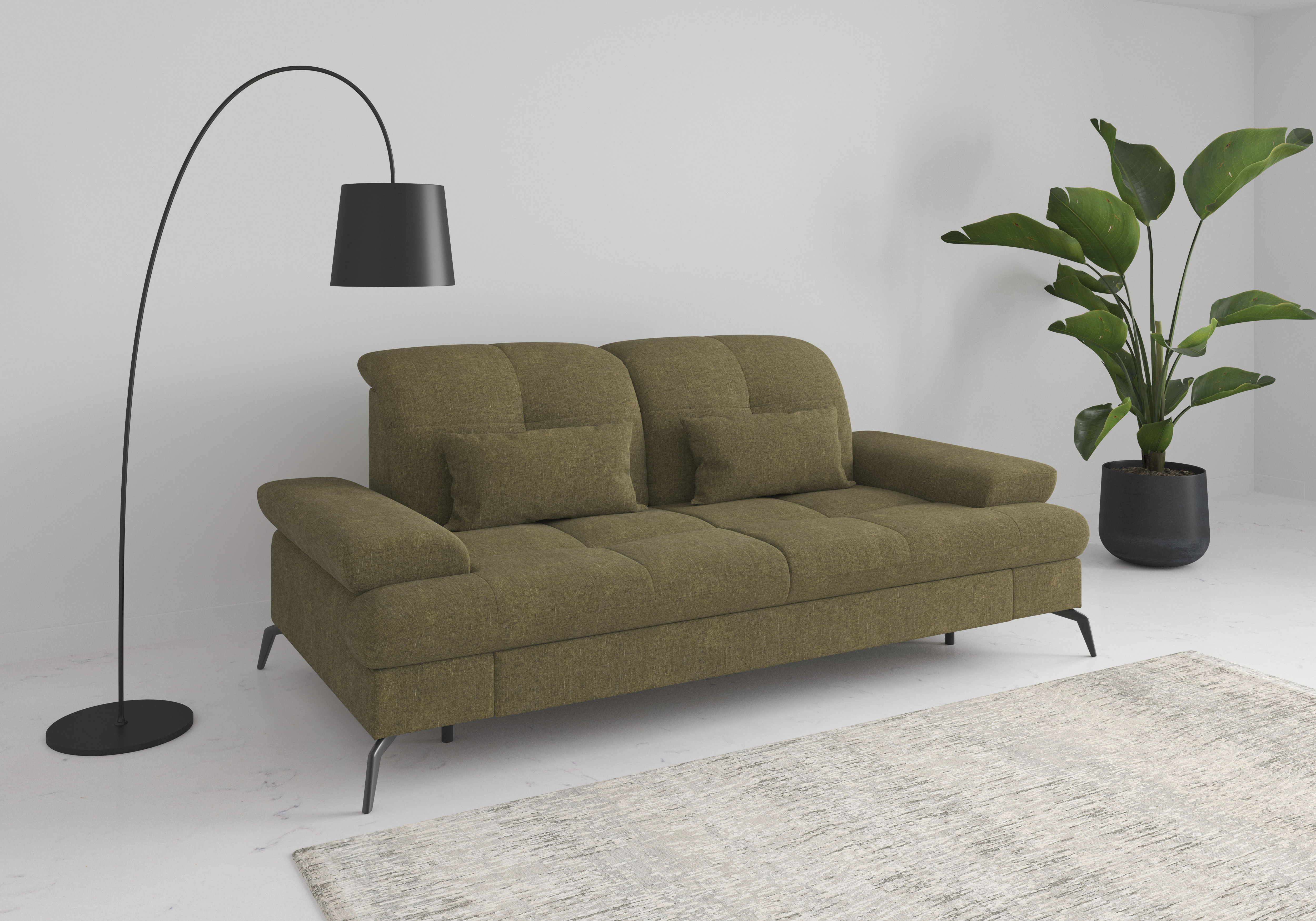 sit&more 3-Sitzer "Amica, inkl. Sitztiefenverstellung und Armteilverstellung" wahlweise mit Kopfteilverstellung und Bettfunktion