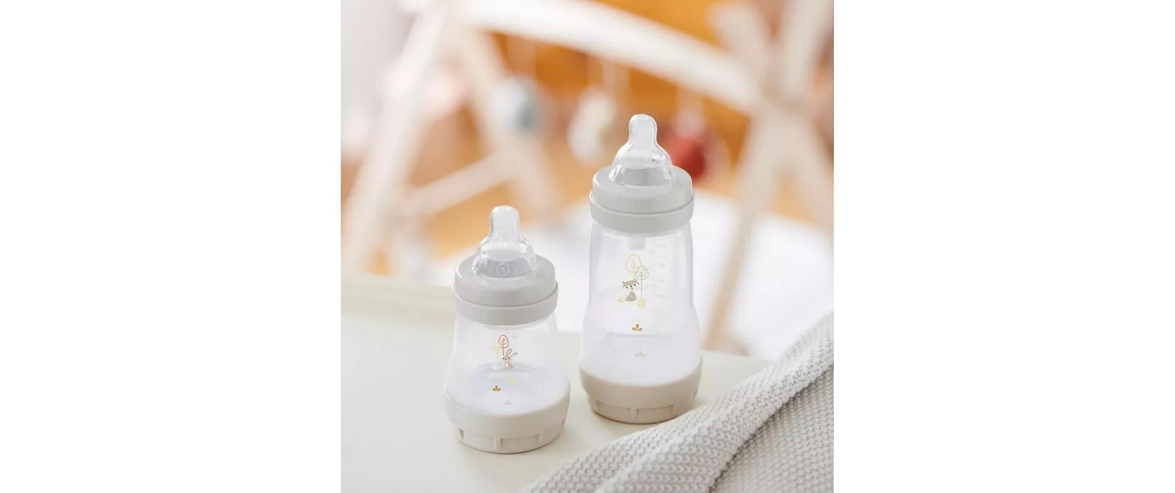 MAM Babyflasche »Easy Start 2er Set Beige 260 ml«, (2 tlg.)