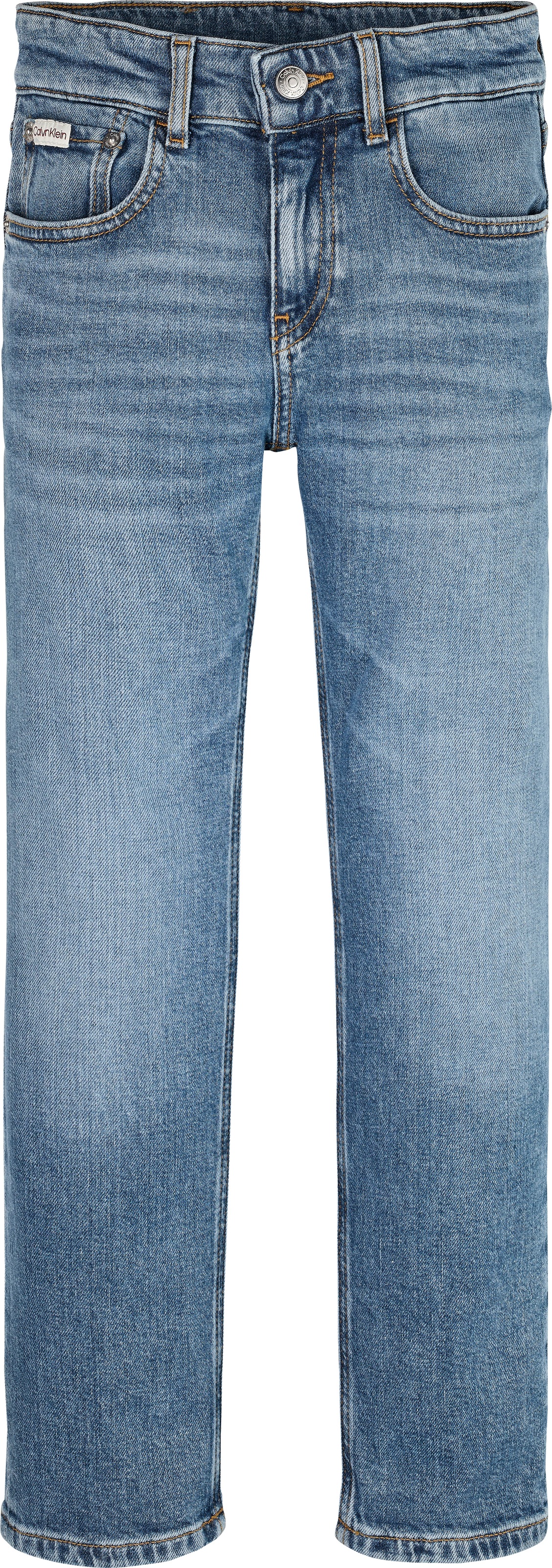Calvin Klein Jeans Straight-Jeans »STRAIGHT«, für Kinder bis 16 Jahre, used-Look