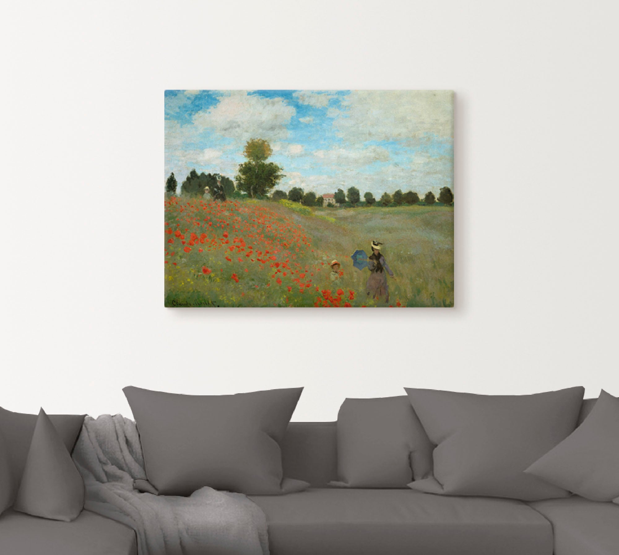 Artland Wandbild »Mohnfeld bei Argenteuil. 1873«, Blumen, (1 St.), als Leinwandbild, Poster, Wandaufkleber in verschied. Grössen