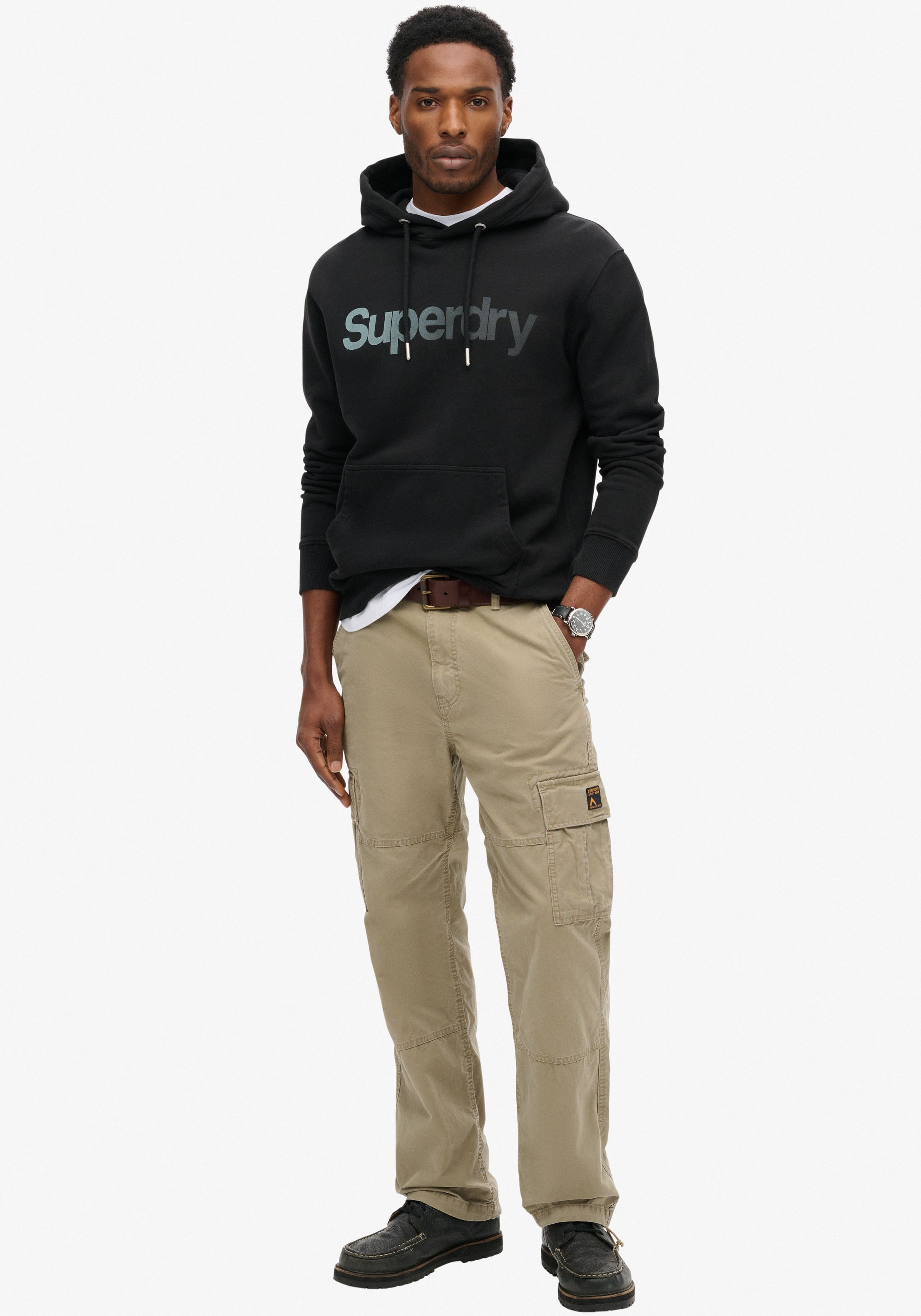 Superdry Kapuzensweatshirt »CORE LOGO FADE LOOSE HOOD«