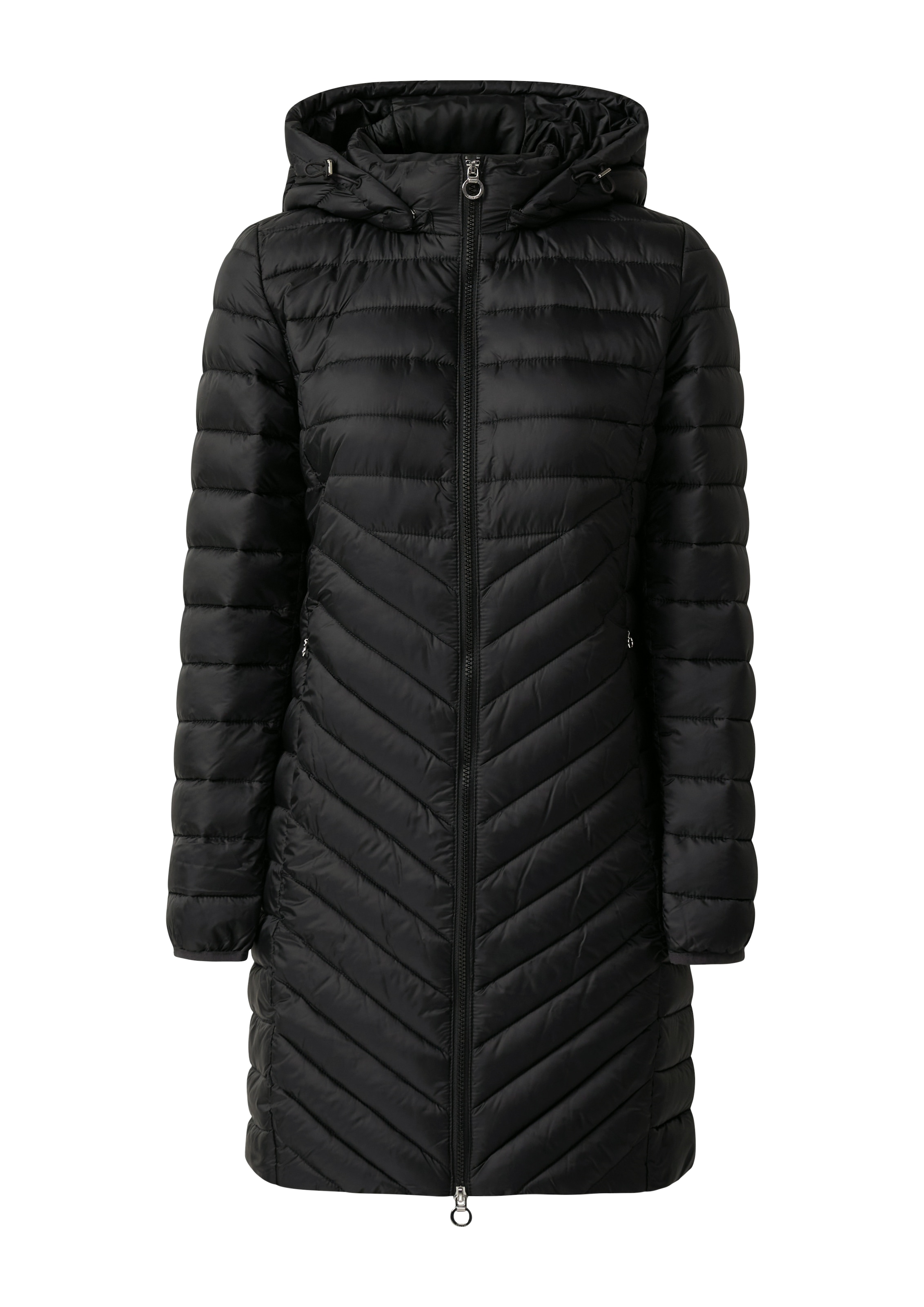 s.Oliver Steppmantel, im Slim Fit, abnehmbare Kapuze