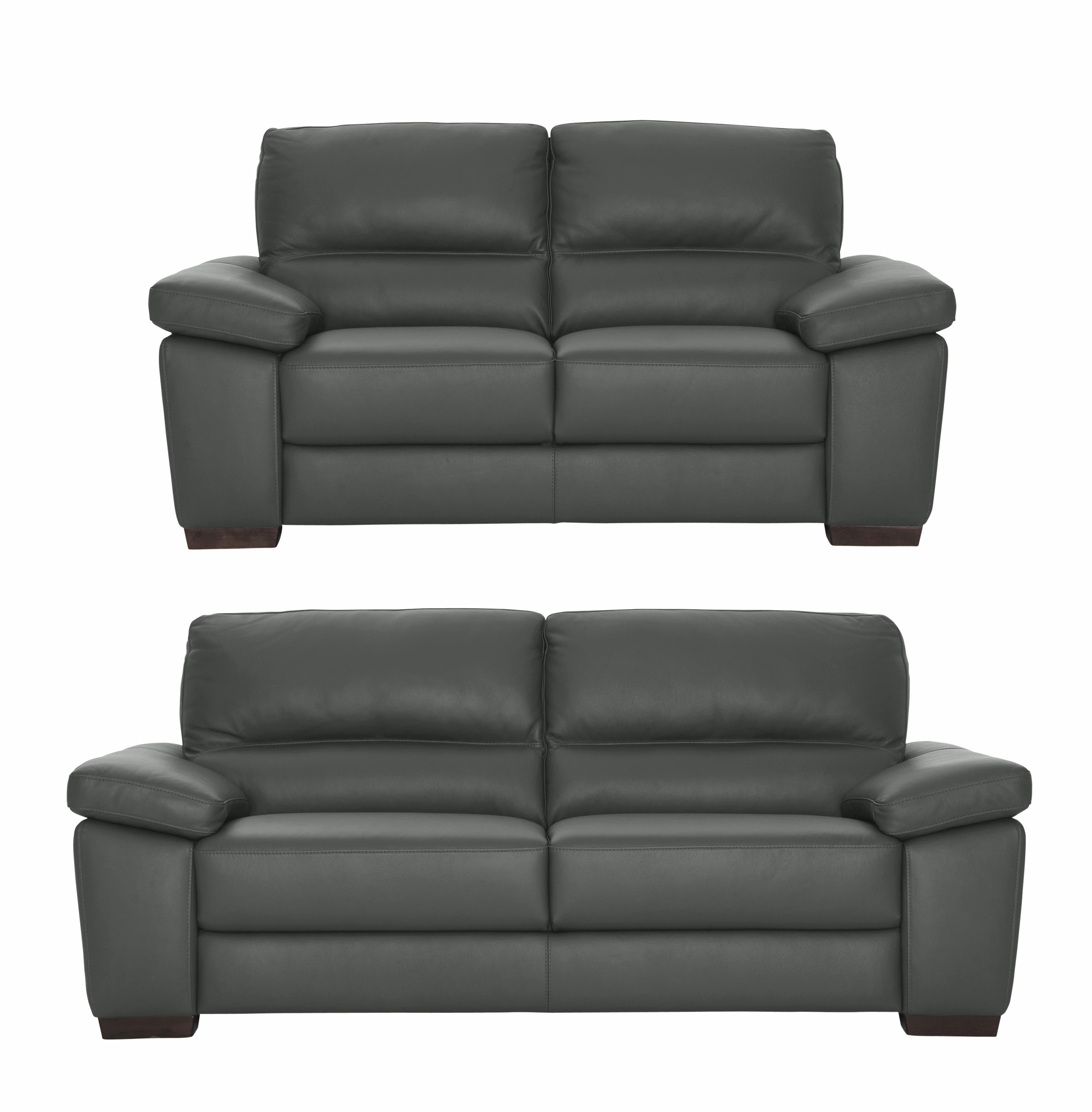 Calia Italia, CALIA ITALIA Polstergarnitur »Gaia, hochwertige Garnitur aus 2-Sitzer und 3-Sitzer, edles Design« Set, 2 Stk. tlg. Ledergarnitur, in 