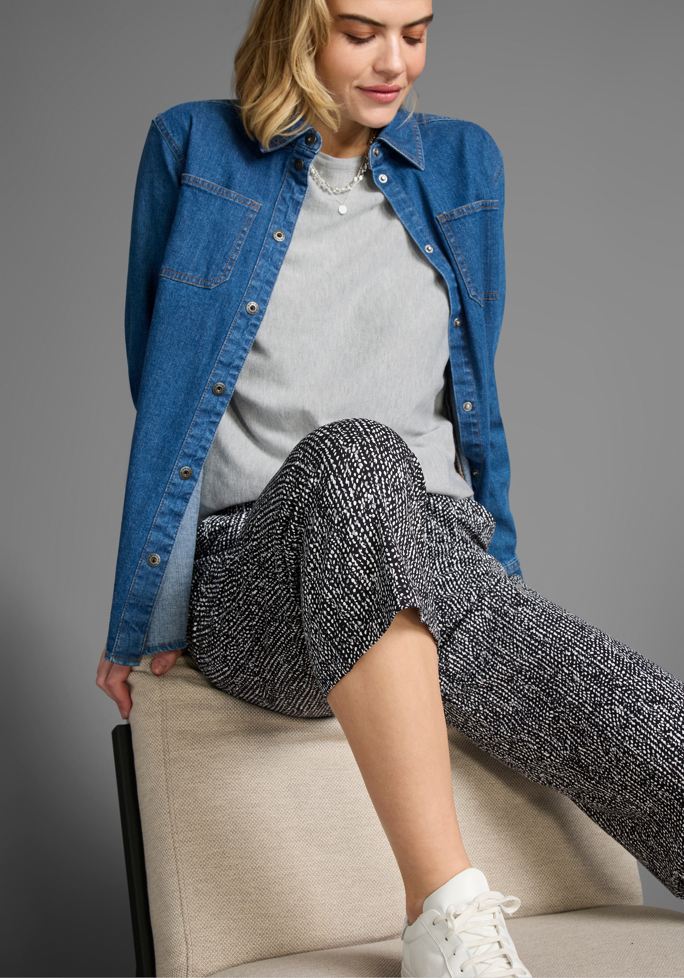 Laura Scott Culotte, mit Alloverprint