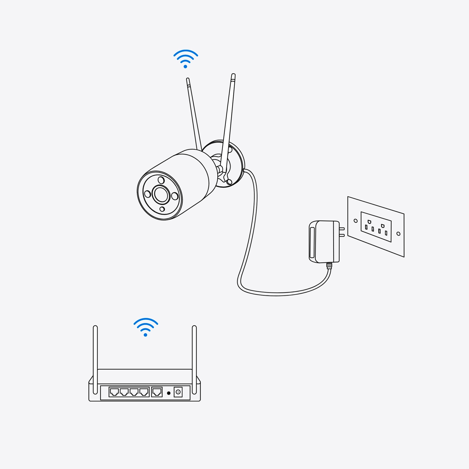 Reolink Überwachungskamera »W430 - 4K-Aussenkamera, Next-Gen Wi-Fi 6«, Aussenbereich, 5X optischer Zoom, Personen-/Fahrzeug-/Tiererkennung, Farb-Nachtsicht