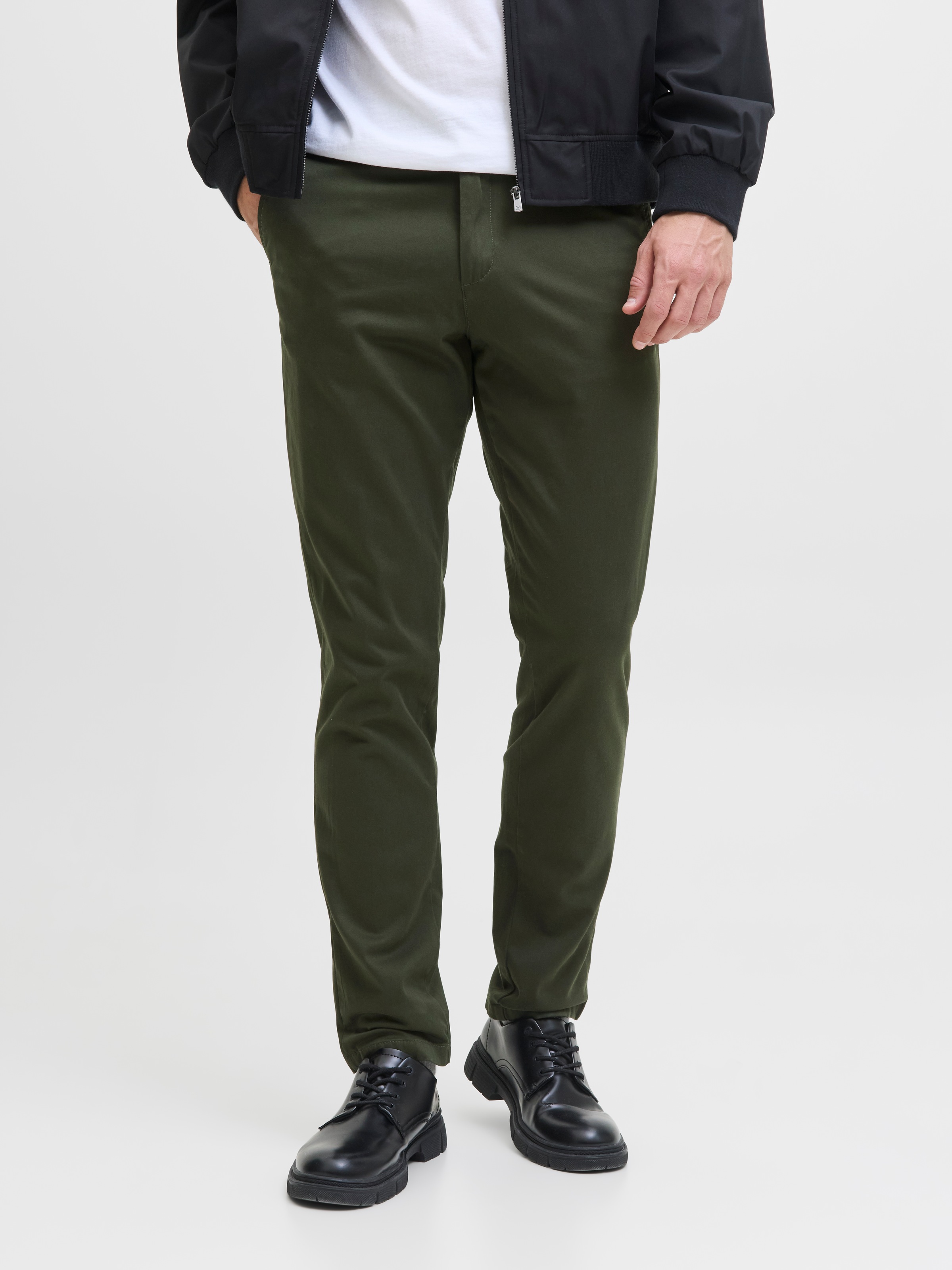 Jack & Jones Chinos »JPSTMARCO mit Stretchkomfort und schmalem Bein« mit Reissverschluss