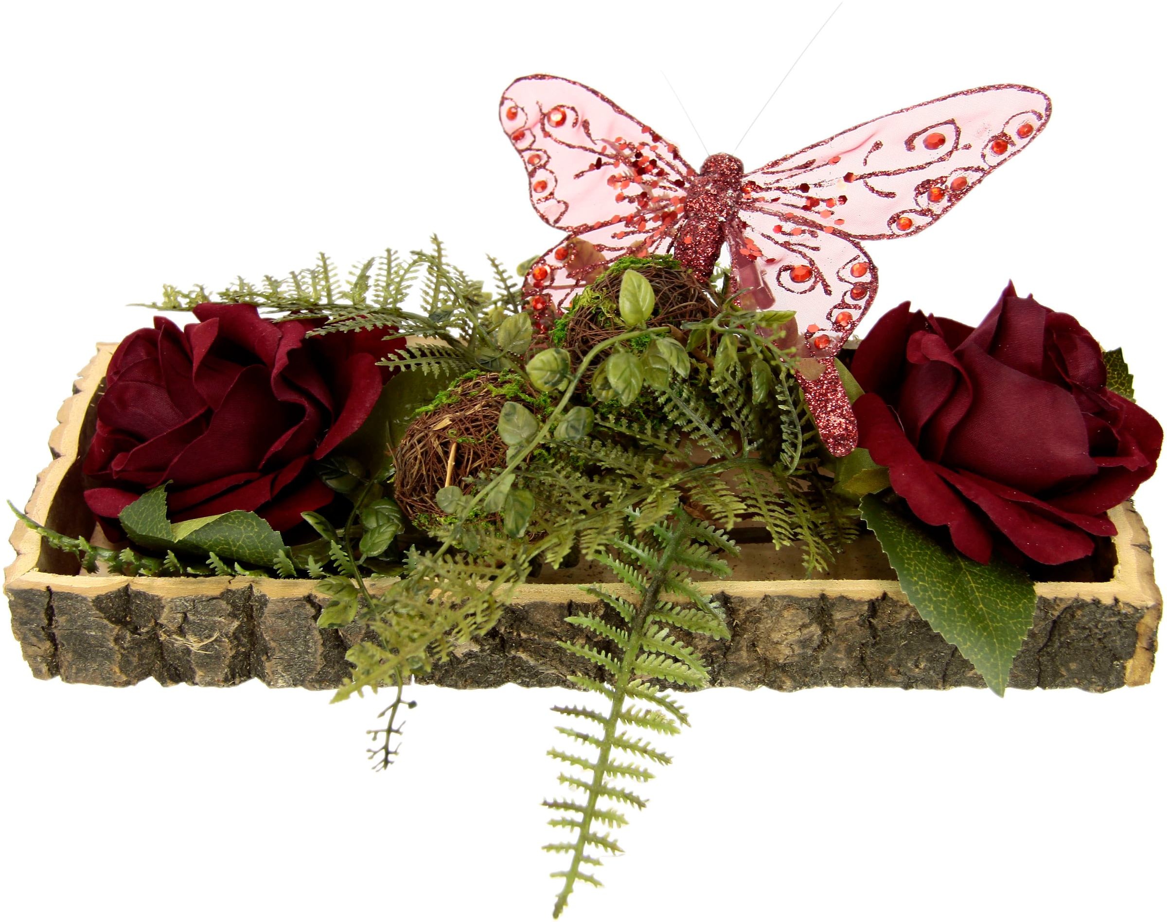 I.GE.A. Dekoobjekt, Rose/Schmetterling online bestellen | Jelmoli-Versand