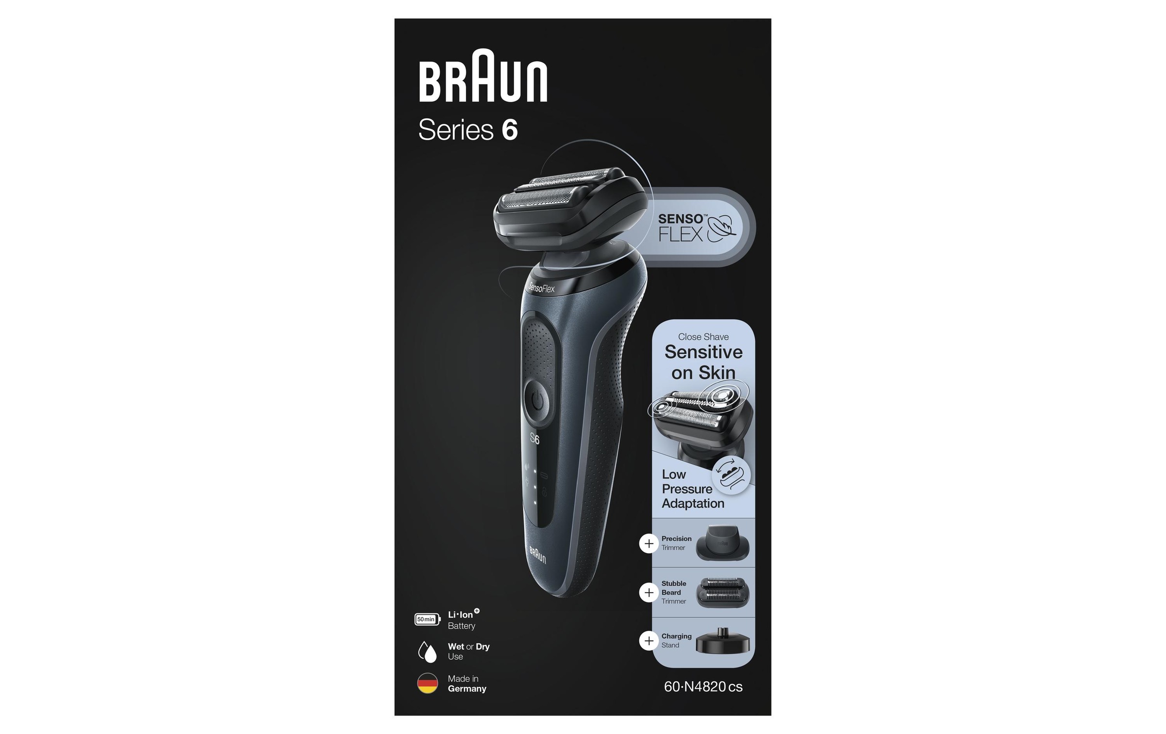Braun Körperrasierer »Herrenrasierer Series 6 60-4820cs«