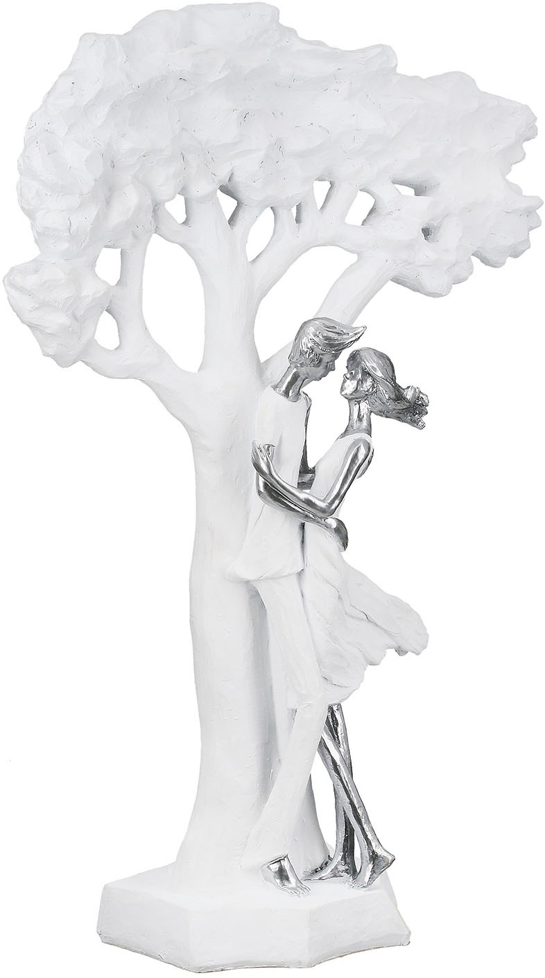 Casablanca by Gilde Dekofigur »Skulptur Paar; Baum Liebesblicke weiss H. 44 cm«