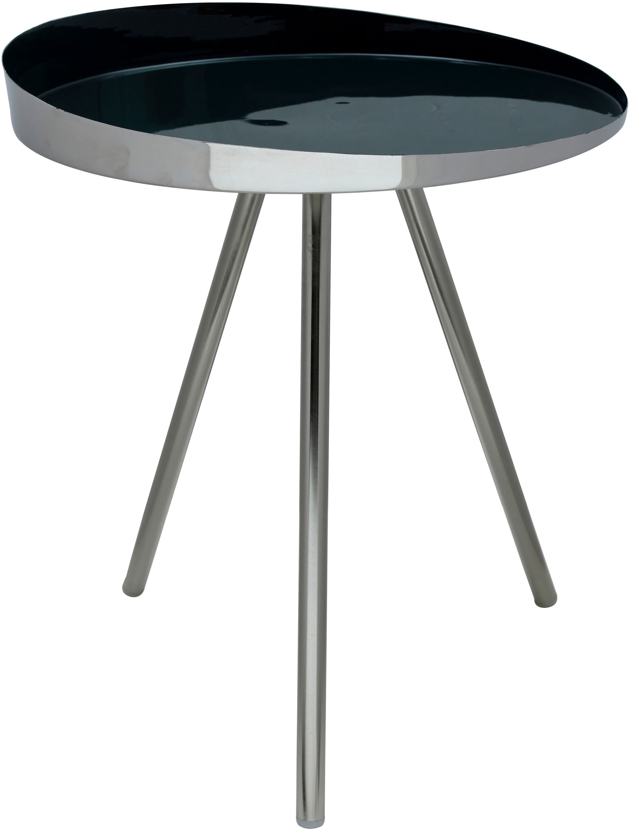 Kayoom Beistelltisch »Morrison, runder Beistelltisch, edler Look«, (1 St.), Dekorativ, glanzvolle Lackierung, stilvolles Design