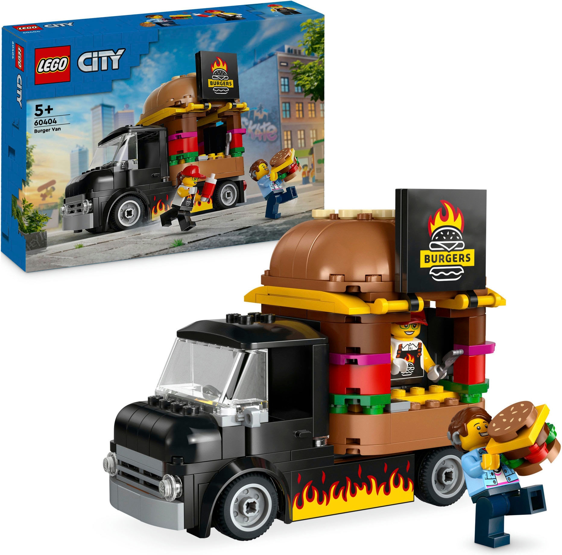 LEGO Konstruktionsspielsteine "Burger-Truck (60404), LEGO City" Made in Europe