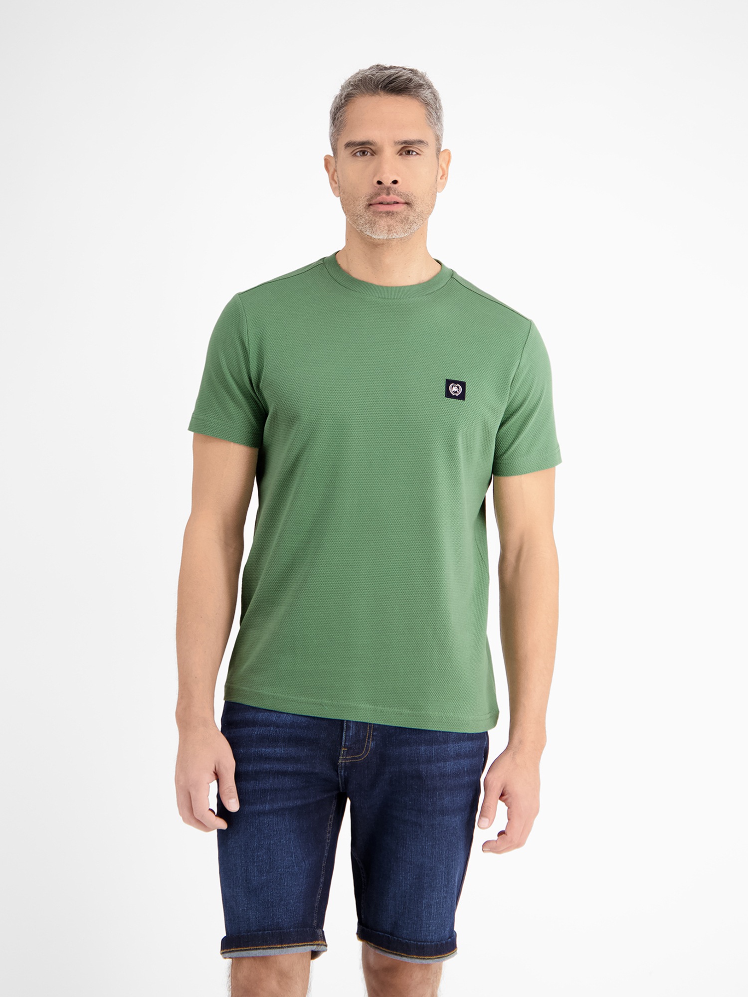 LERROS T-Shirt »LERROS Herren T-Shirt in Waffel-Piqué«