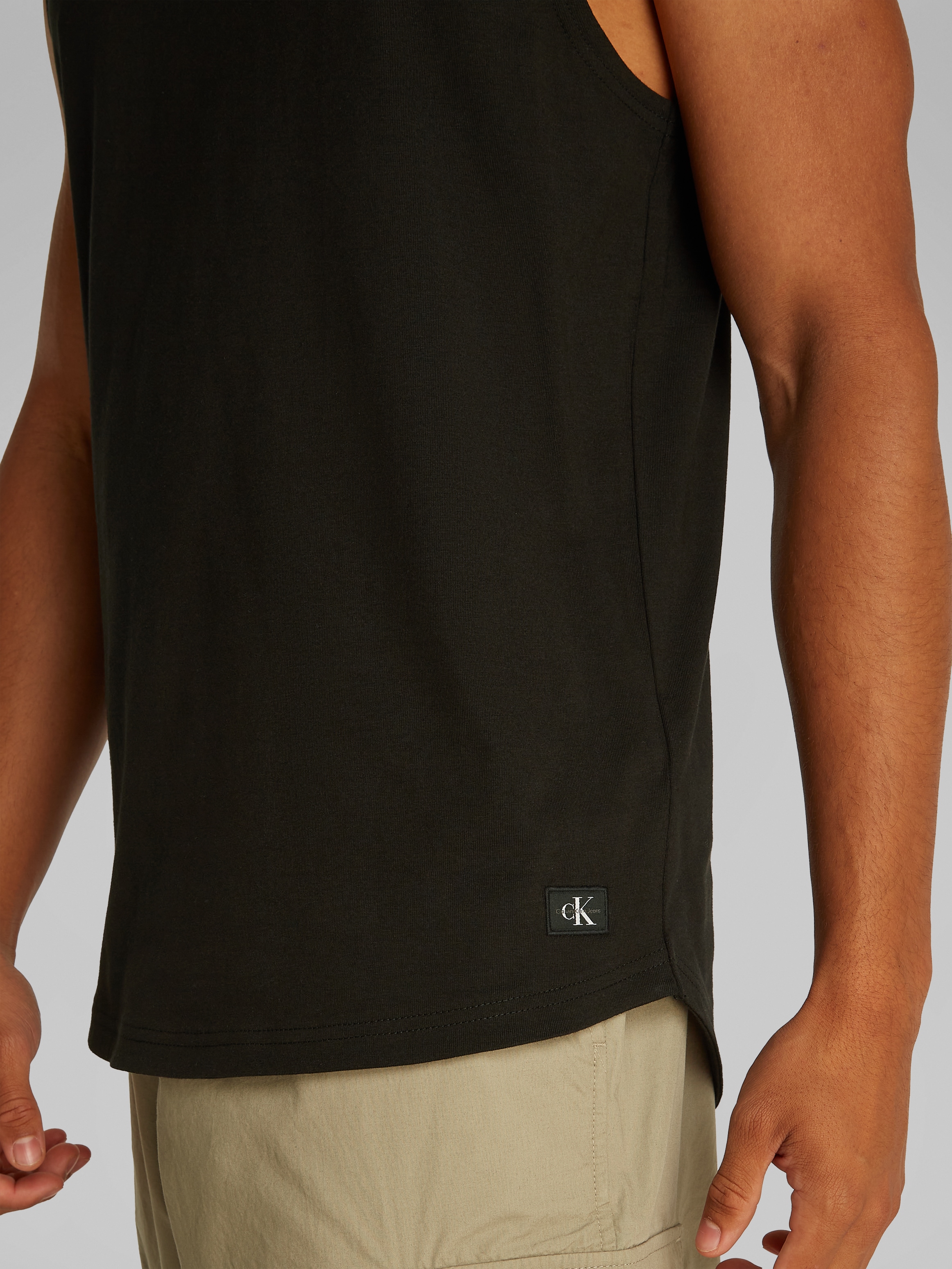 Calvin Klein Jeans Muskelshirt »WOVEN LABEL TANK«, mit kleinem Logo