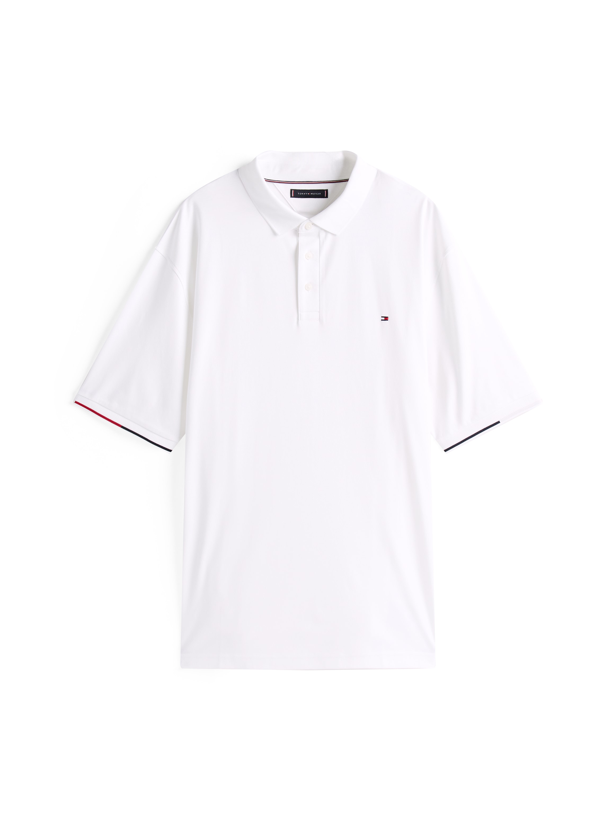 Tommy Hilfiger Big & Tall Poloshirt »BT-INTERLOCK FLAGCUFF SLIM FIT-B«, Grosse Grössen