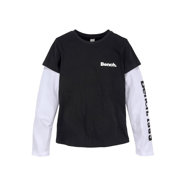 ✵ Bench. Langarmshirt »BENCH-1989«, cooler Lagenlook günstig bestellen |  Jelmoli-Versand