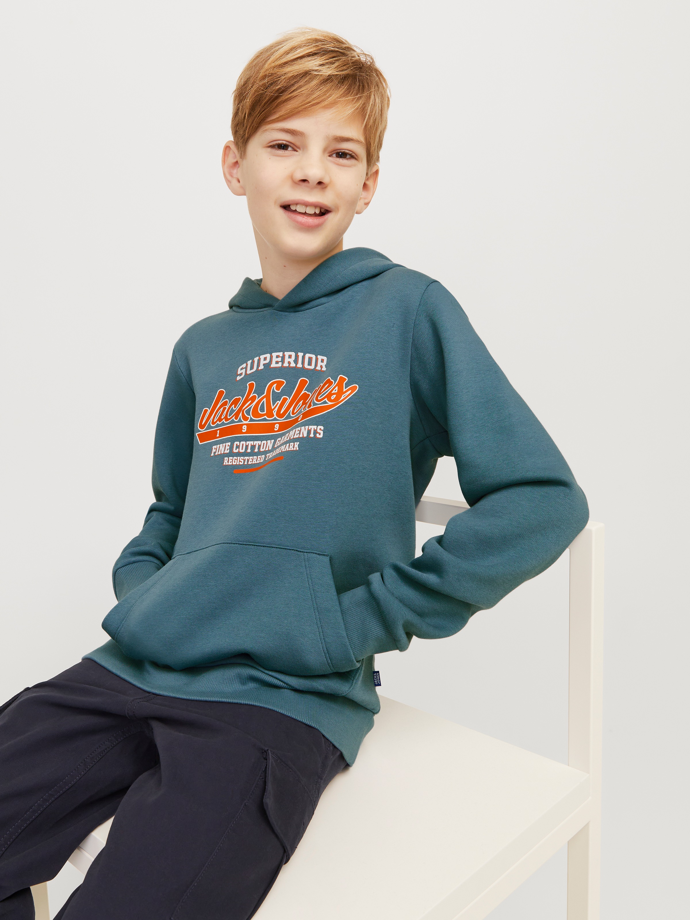Jack & Jones Junior Kapuzensweatshirt »JJELOGO SWEAT HOOD 2 COL 24/25 NOOS JNR«