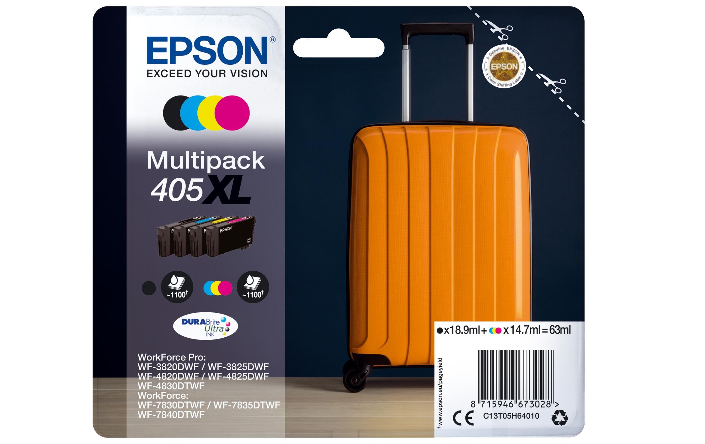 Epson Tintenpatrone »Nr. 405XL / C13T05H64010 BK, C, M, Y«
