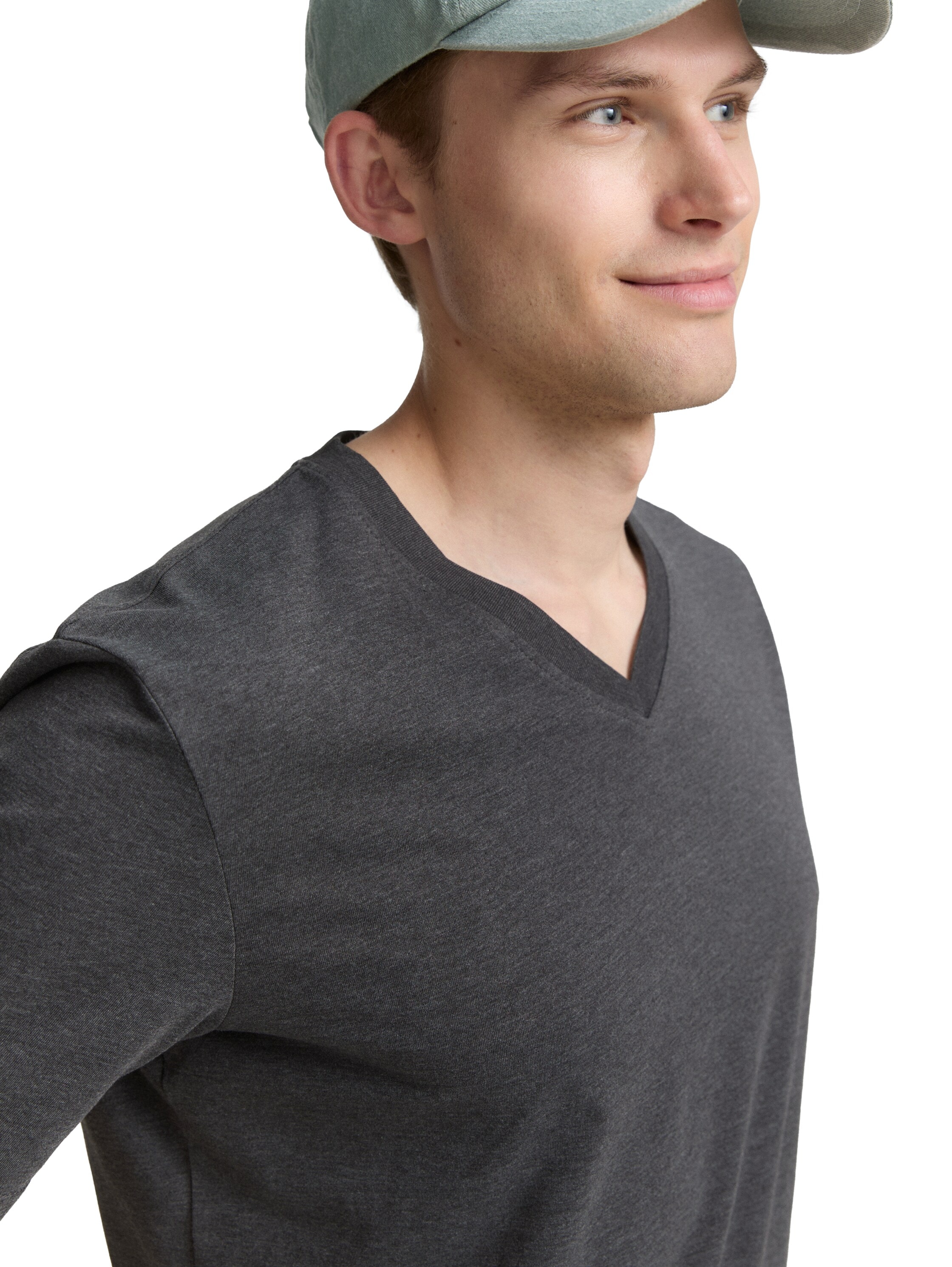 TOM TAILOR T-Shirt, (Packung, 2 tlg.), mit V-Ausschnitt, Doppelpack