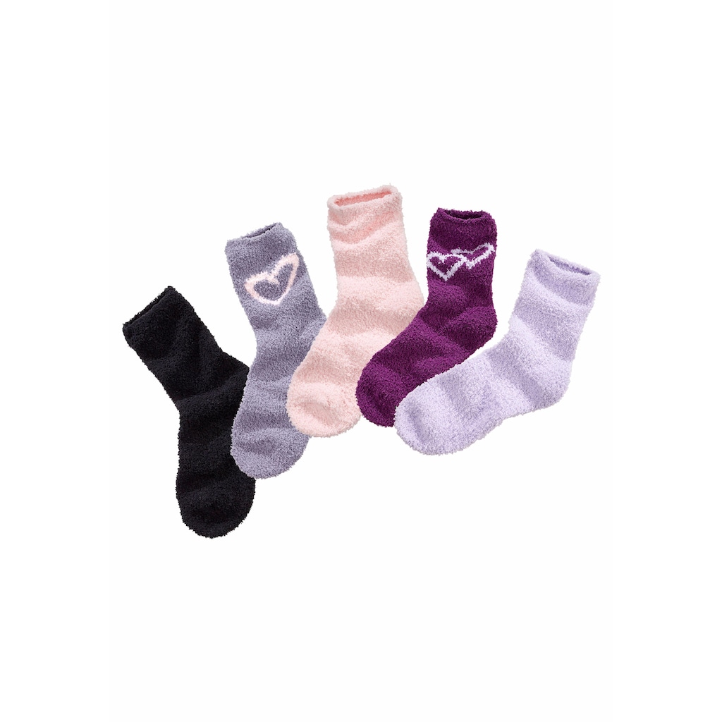 Lavana Kuschelsocken, (Set, 5 Paar)