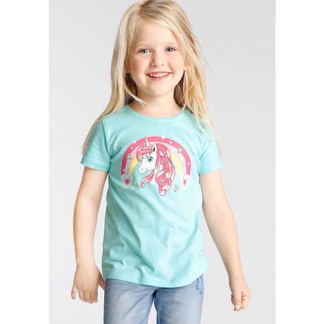 ✵ KIDSWORLD T-Shirt »Einhorn«, Basic Form online bestellen | Jelmoli-Versand