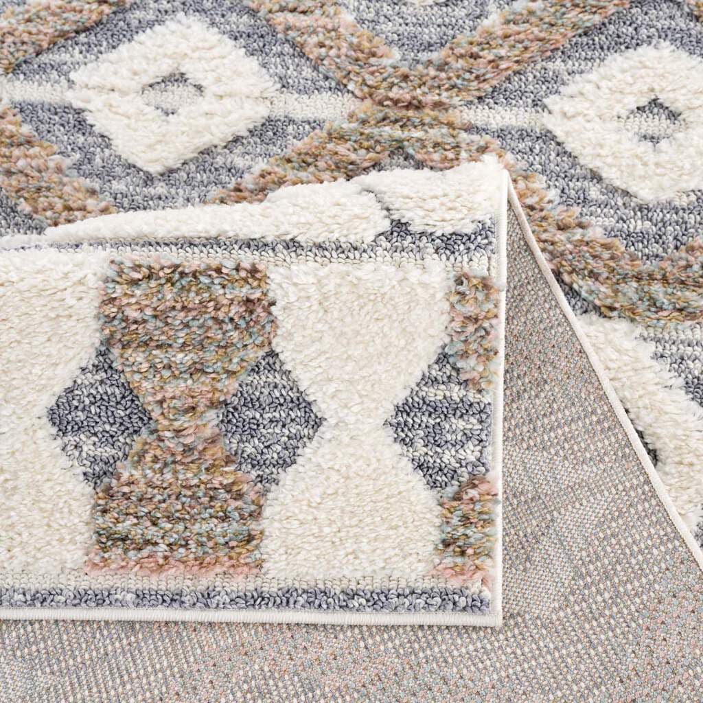 Carpet City Jelmoli-Versand weich, »Focus rechteckig, bestellen besonders Hochflor-Teppich Boho-Teppich, 3D-Effekt, online Design 3050«, | Rauten