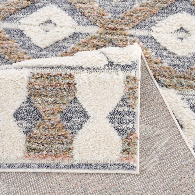Carpet City Hochflor-Teppich Design bestellen Jelmoli-Versand weich, besonders | online Rauten 3D-Effekt, »Focus Boho-Teppich, 3050«, rechteckig