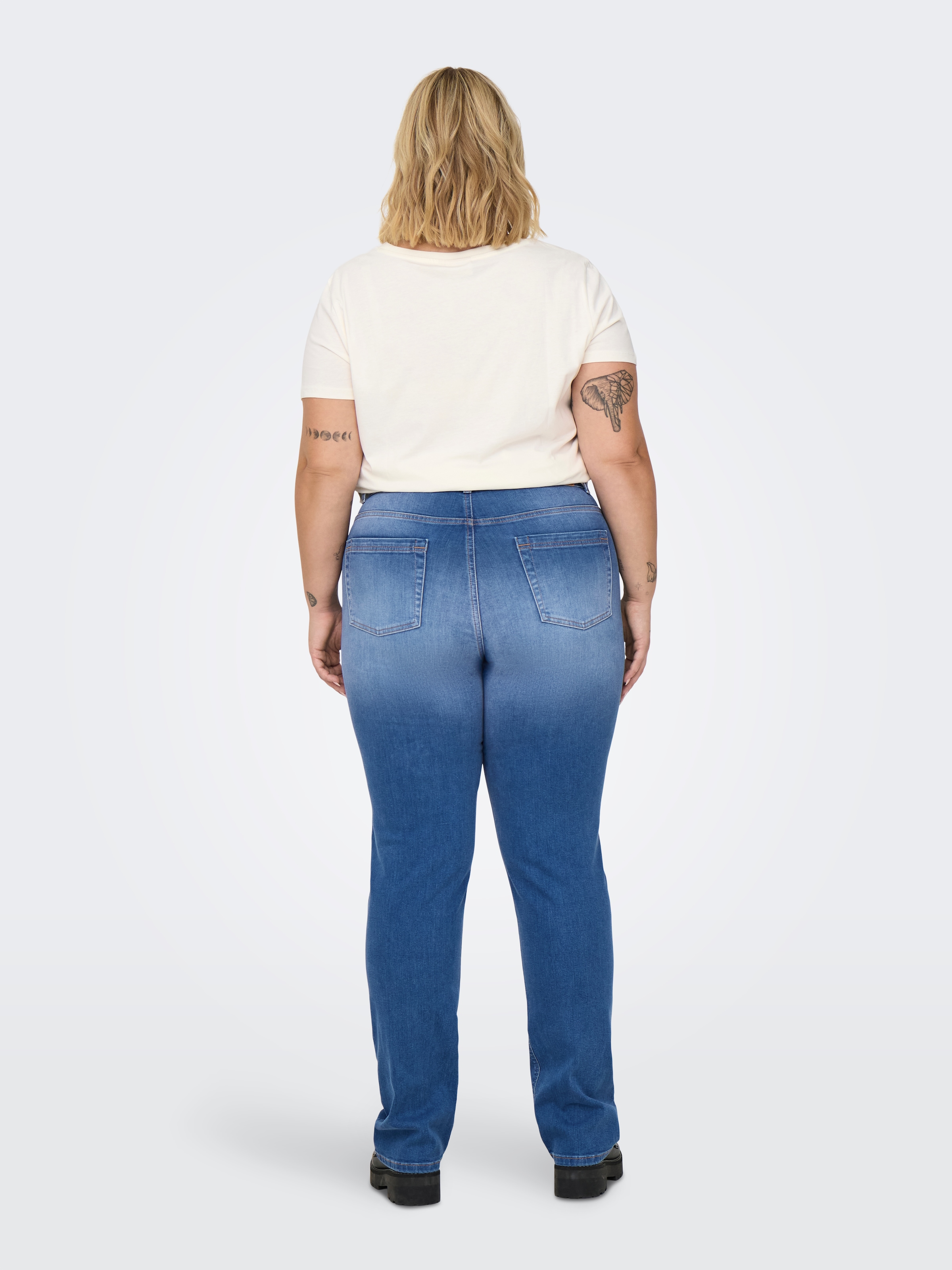 ONLY CARMAKOMA High-waist-Jeans »CARWILLY HW STRAIGHT DNM REA12187 NOOS«