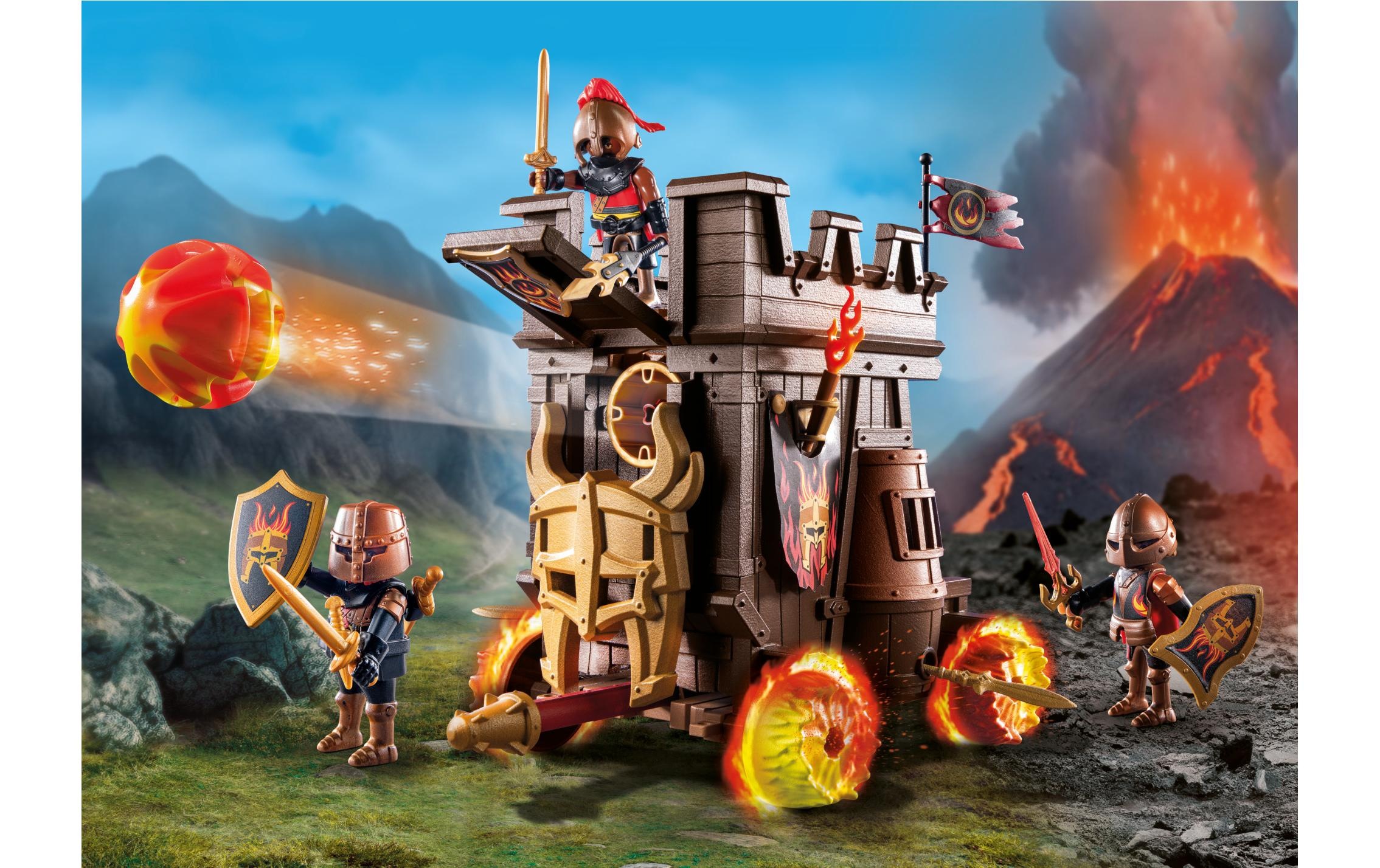 Playmobil® Spielbausteine »Novelmore Angriffswagen mit Feuerkanone 71643«, (68 St.)