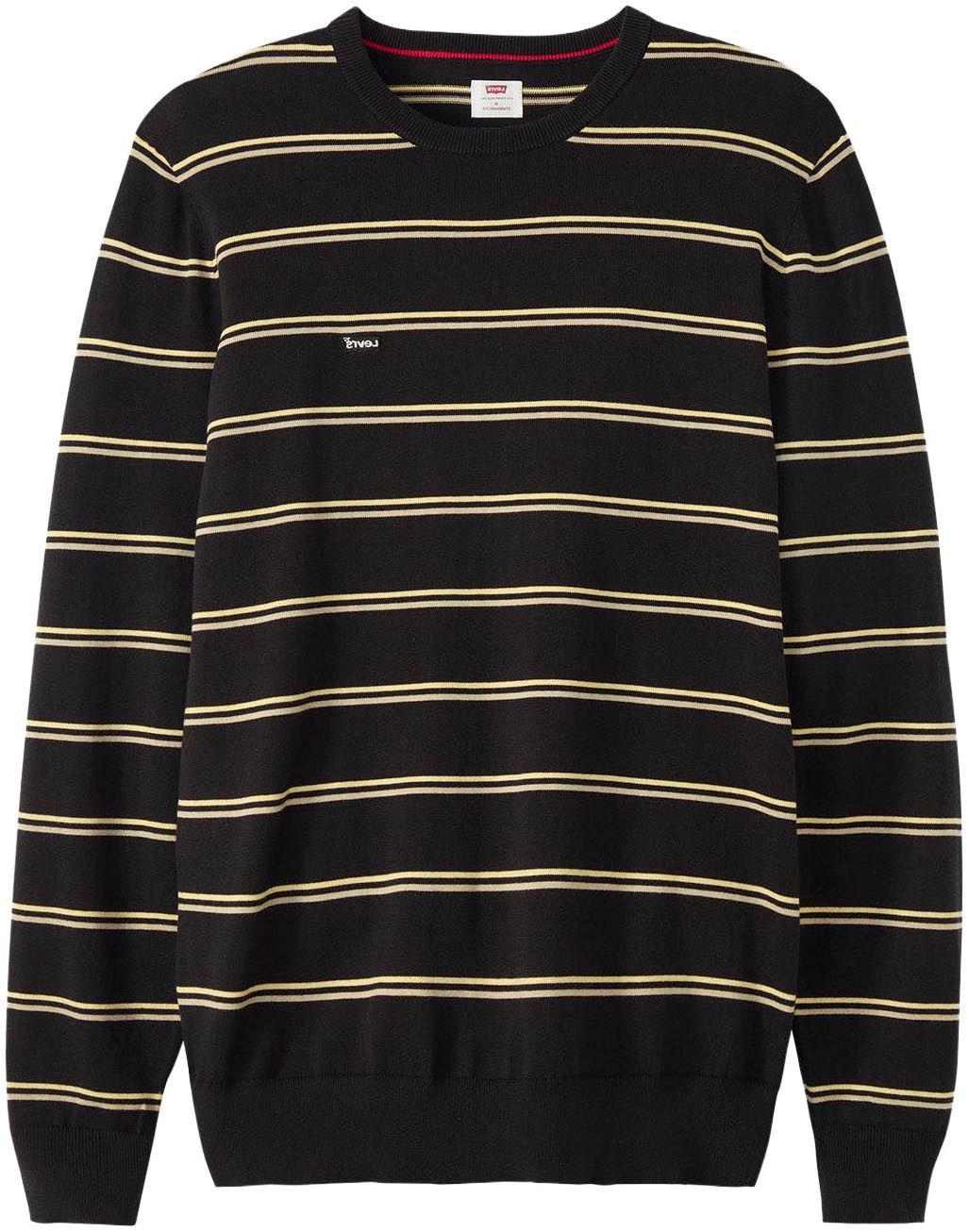 Levi's® Rundhalspullover, Formstabiler Feinstrick dank Elasthan