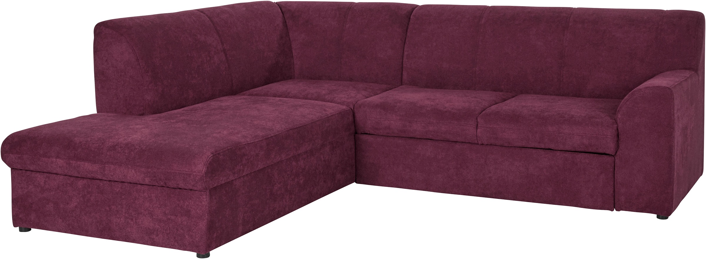 DOMO collection Ecksofa »Topper zeitlos elegant, kompakte Stellmasse, OTTOs Choice, L-Form«, mit Ottomane, wahlweise mit Schlaffunktion