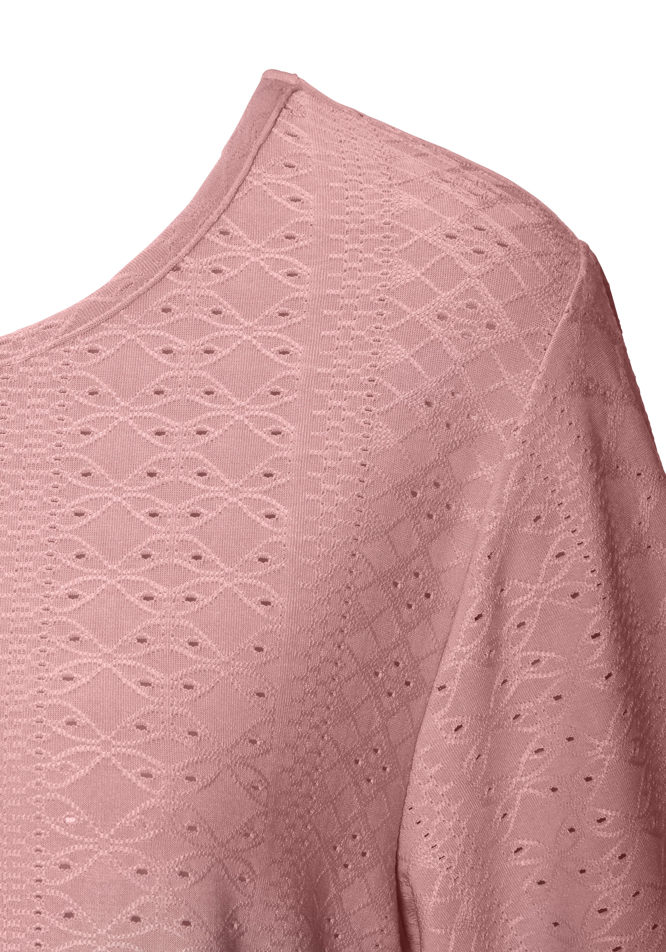 Vivance Kurzarmshirt »mit Lochstickerei«, (2er-Pack), aus pflegeleichter Qualität