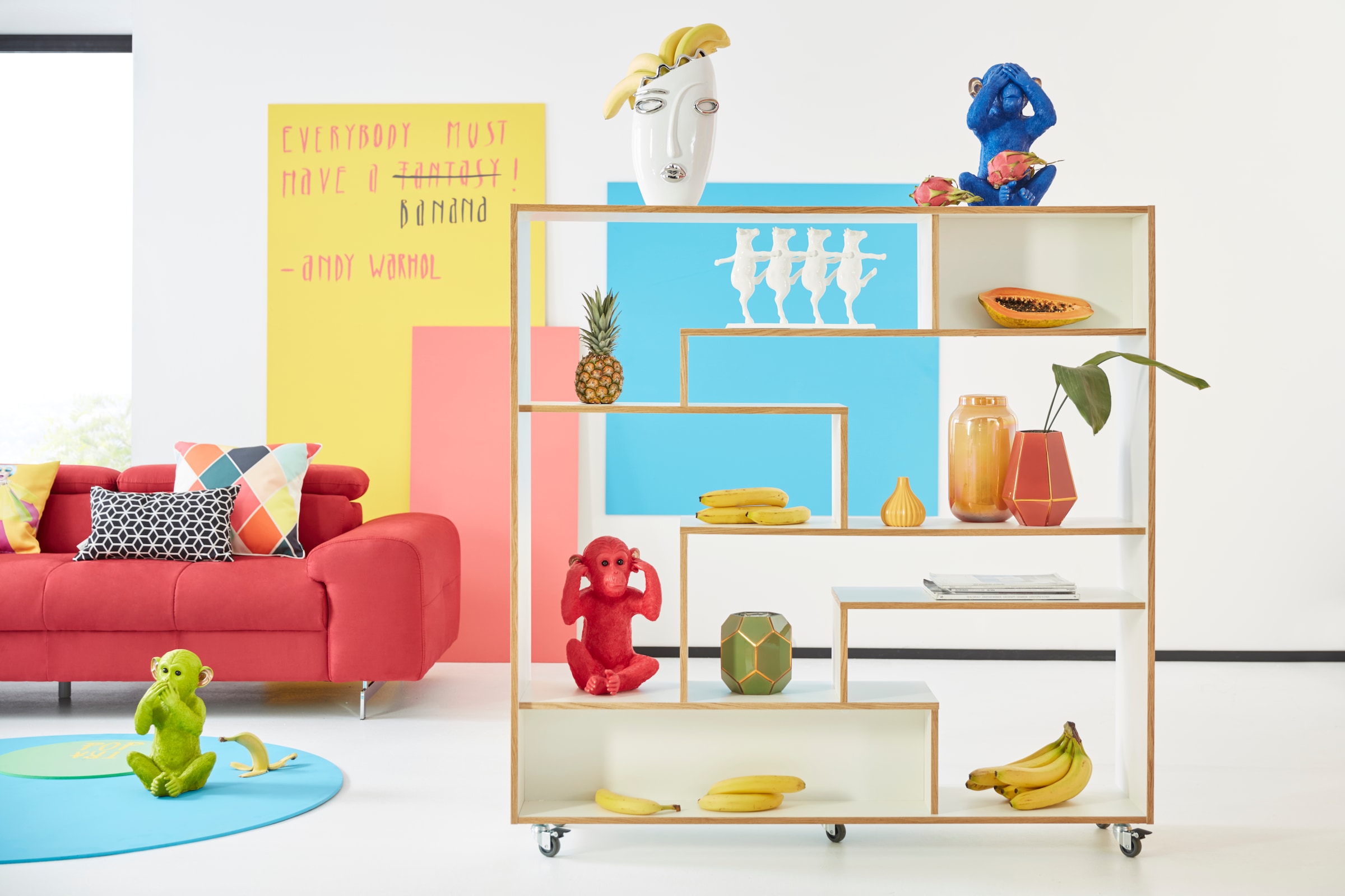 COTTA 3-Sitzer »Chef«, Big-Sofa mit Kopfteilverstellung, edle Metallkufen