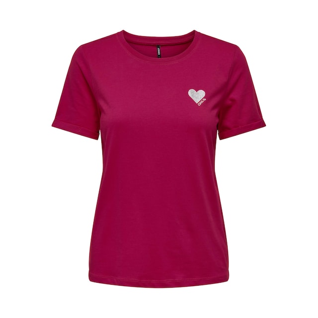ONLY T-Shirt »ONLKITA S/S LOGO TOP NOOS« online kaufen | Jelmoli-Versand | T-Shirts