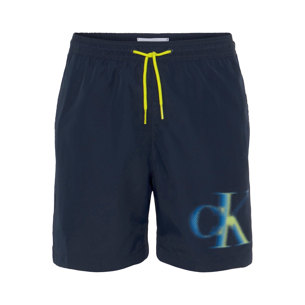 Calvin Klein Swimwear Badehose »MEDIUM DRAWSTRING-GRAPHIC«, (1 St.), mit Kordel