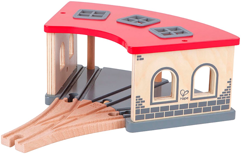 Hape Spielzeugeisenbahn-Gebäude "Grosser Lokschuppen"