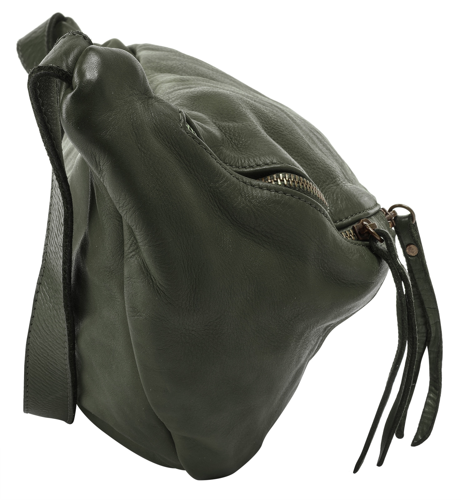 forty° Umhängetasche, echt Leder, Made in Italy