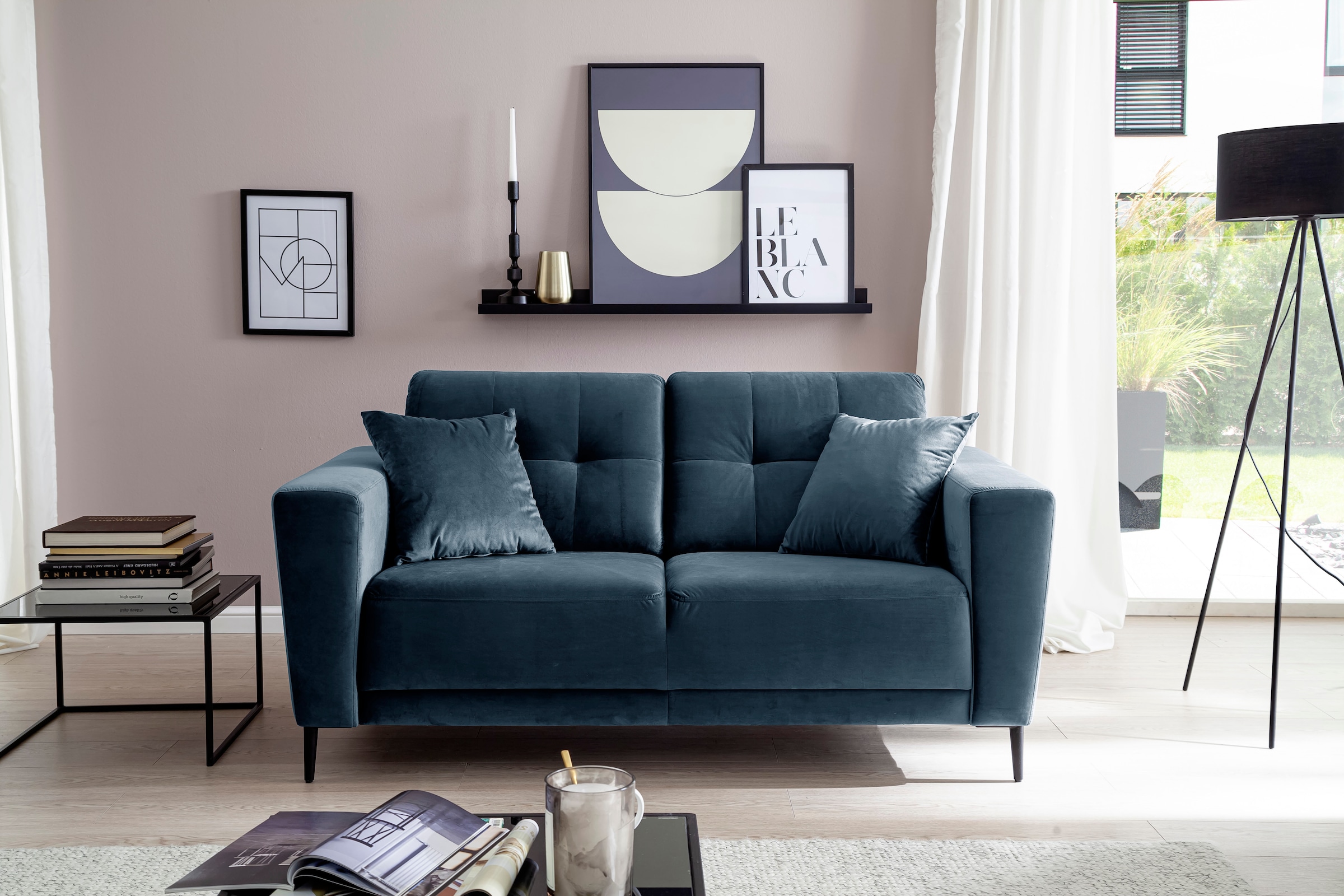 Trends by HG 2-Sitzer »Barcelona«, mit Metallfuss, frei im Raum stellbar