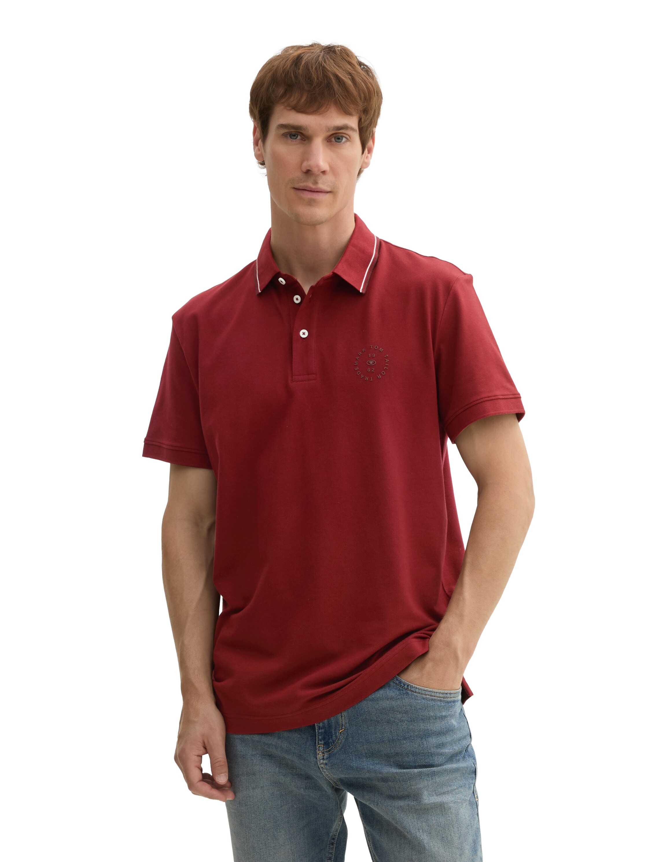 TOM TAILOR Poloshirt, mit Logo Print