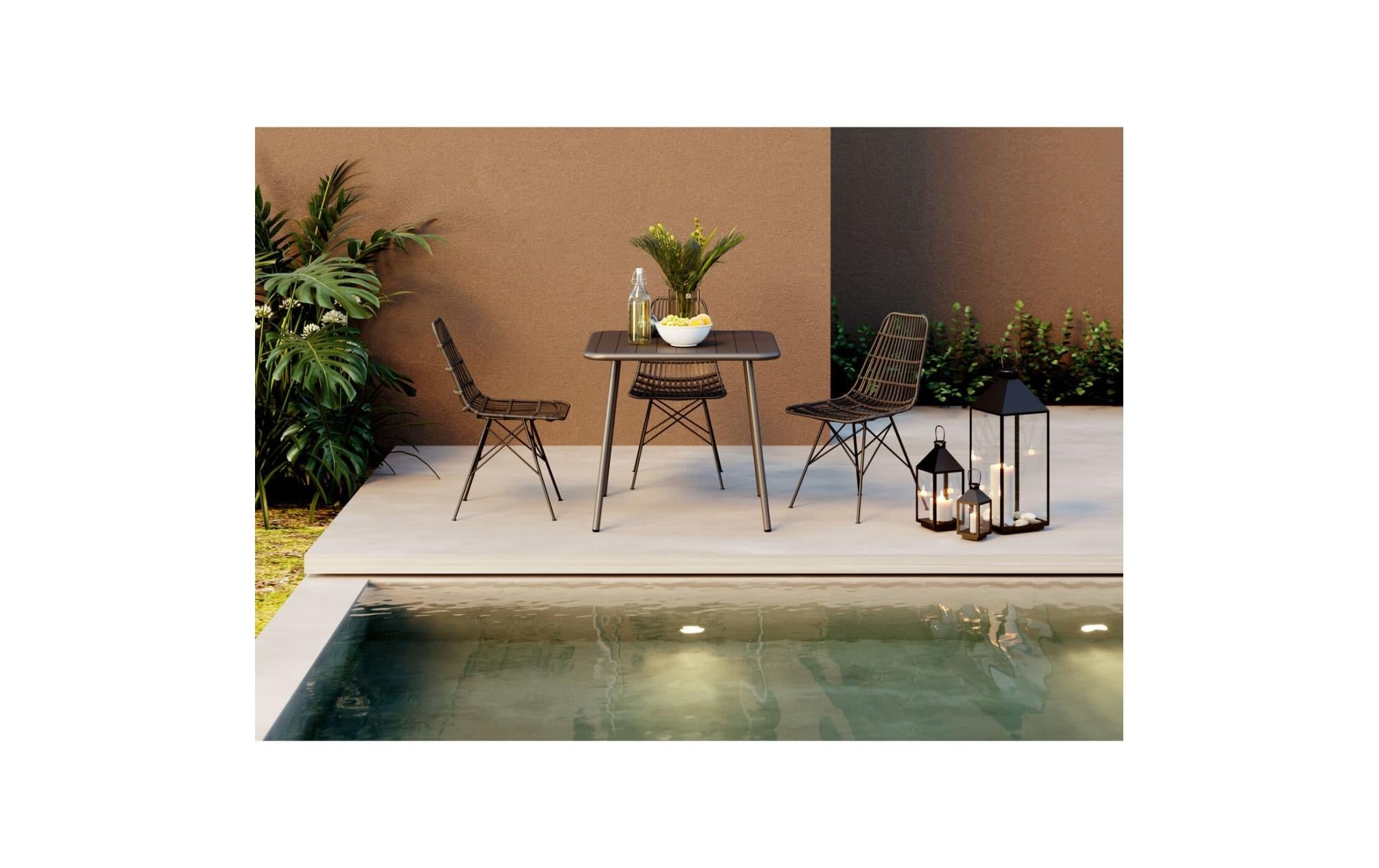 Kare Design Kerzenlaterne »Giardino 4-teilig, 71 cm, Schwarz«