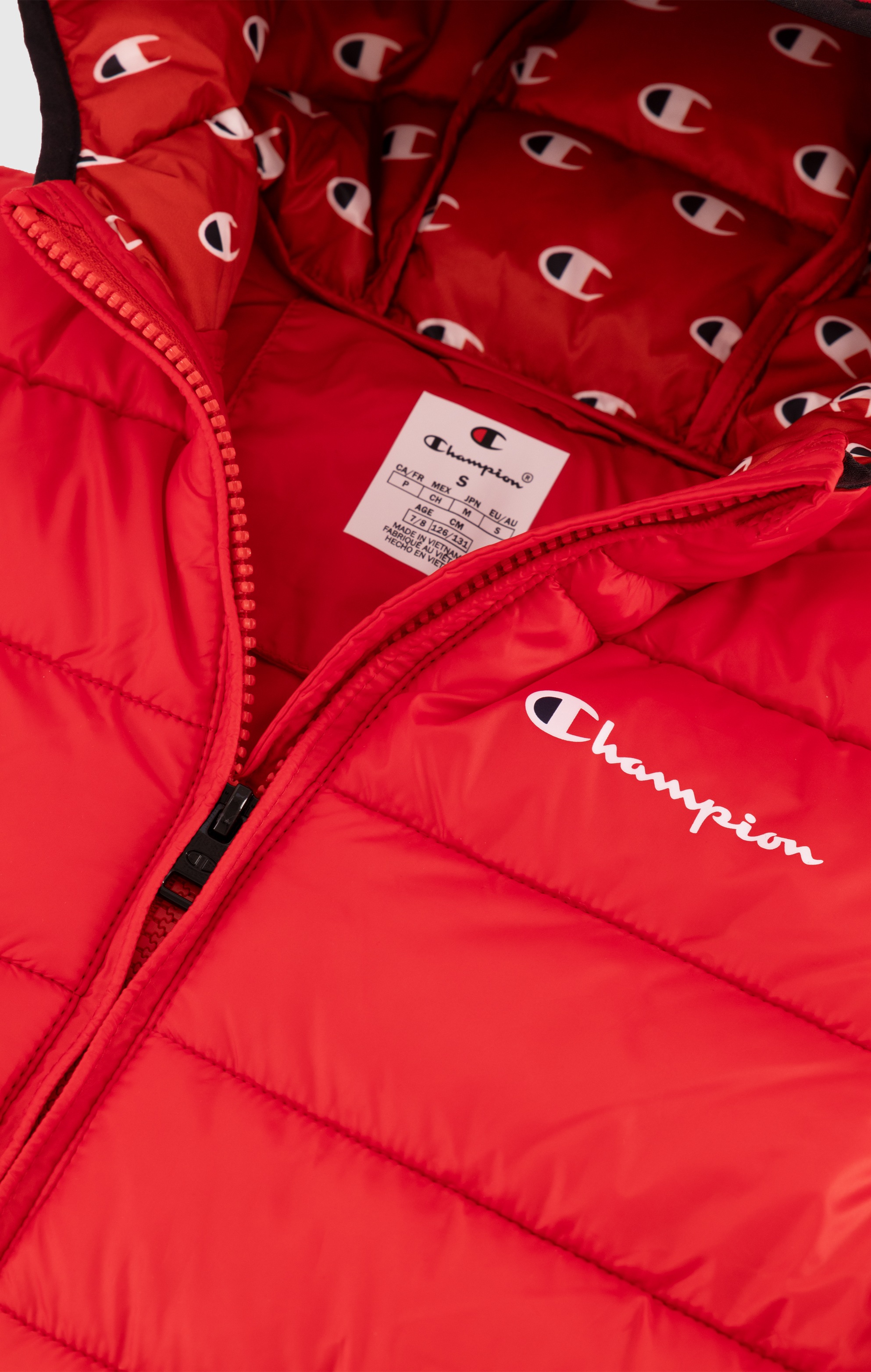 Champion Steppjacke, mit Kapuze, Für Kinder