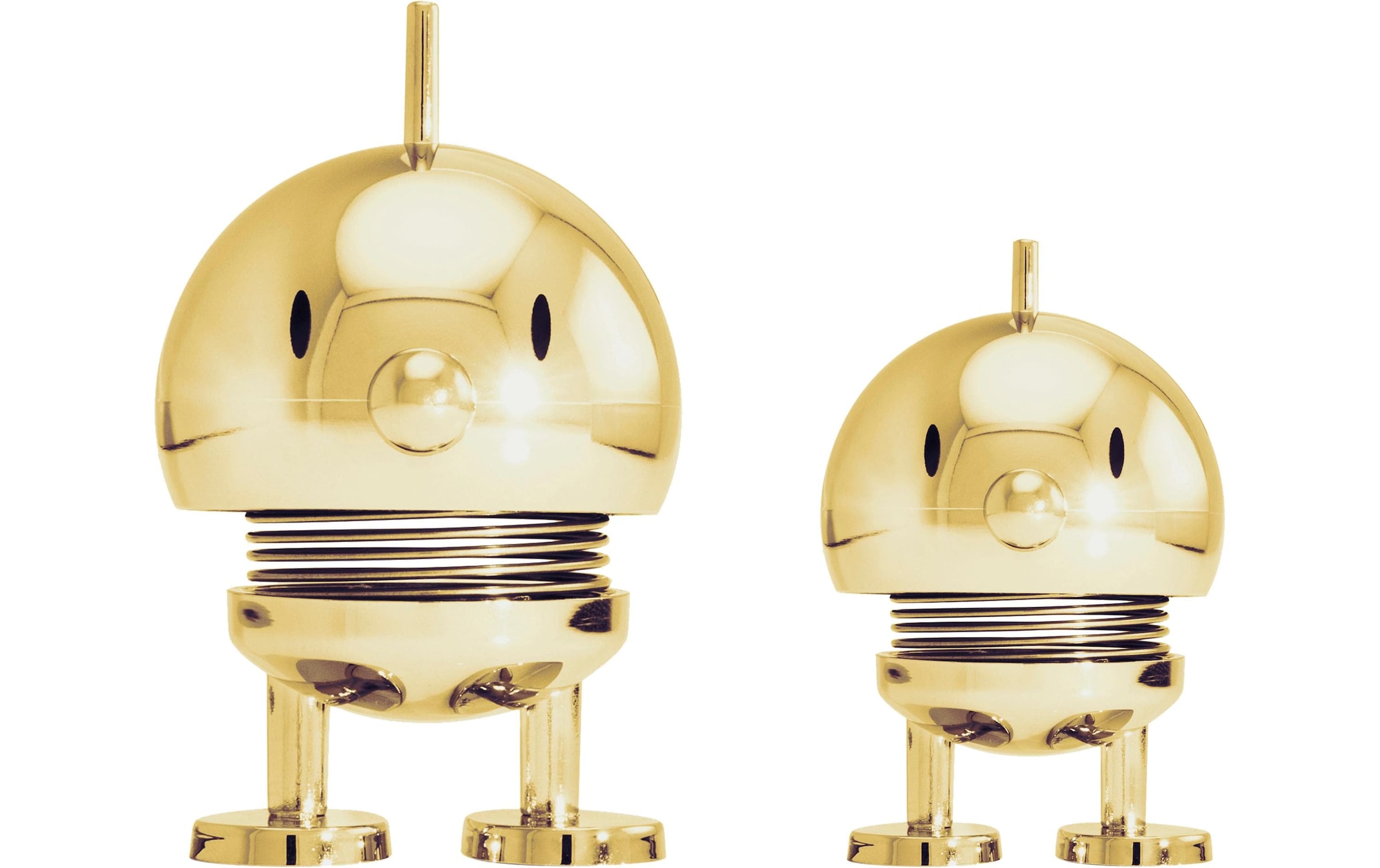Statuetta decorativa Hoptimist in acciaio/ABS color oro, larghezza 6 cm, altezza 8,3 cm.